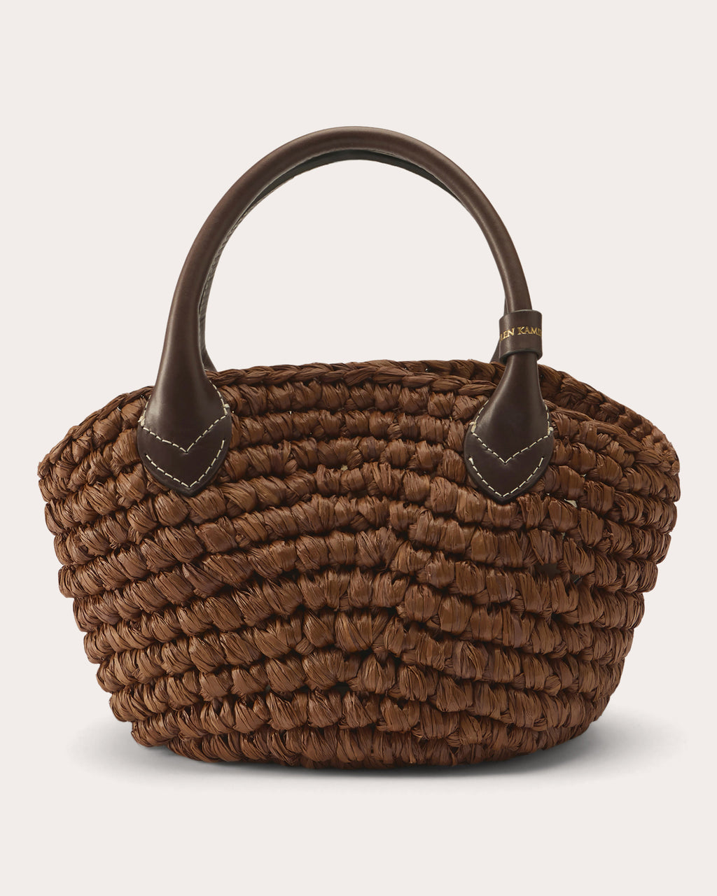 Raya Raffia Mini Basket Tote Bag