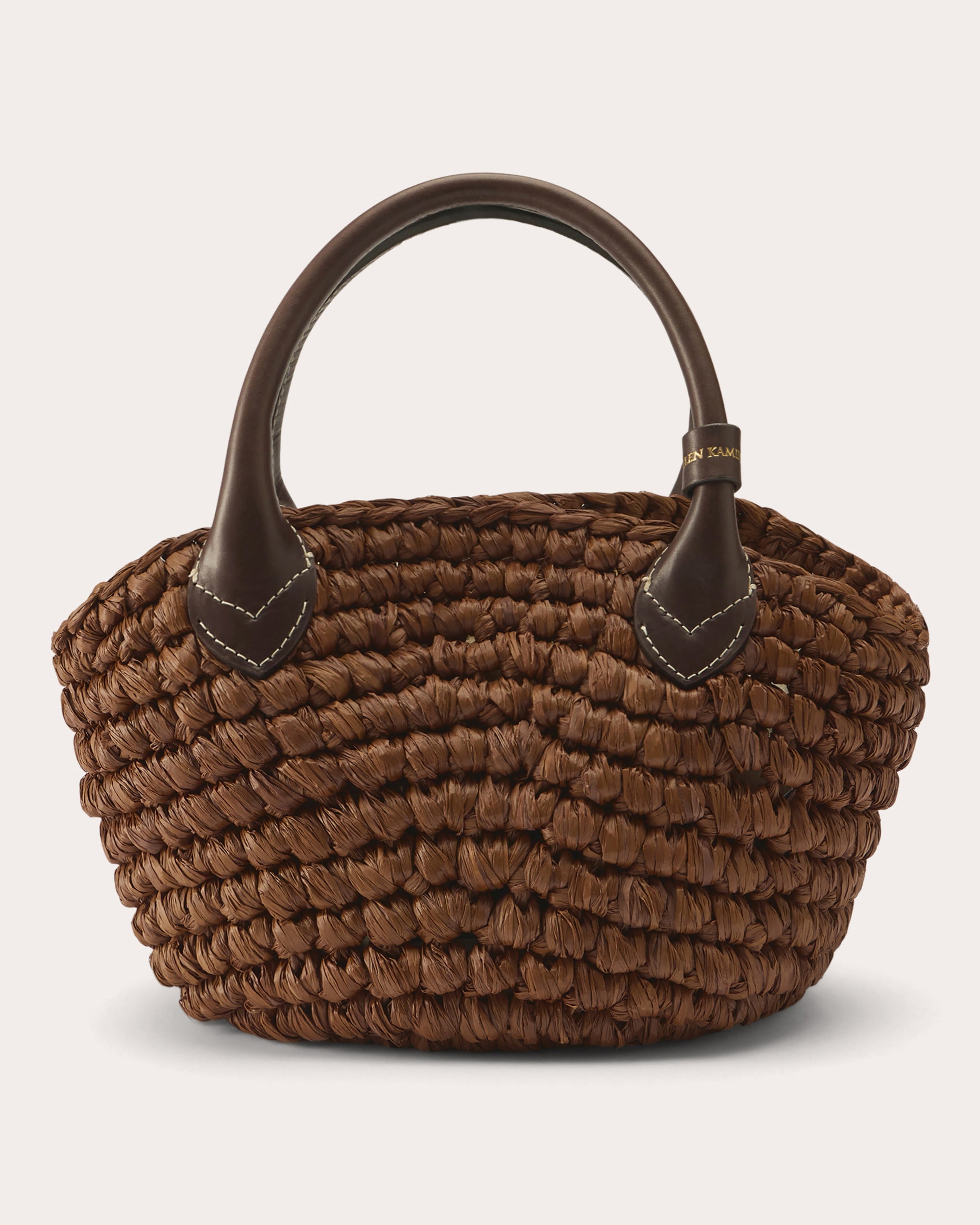Raya Raffia Mini Basket Tote Bag