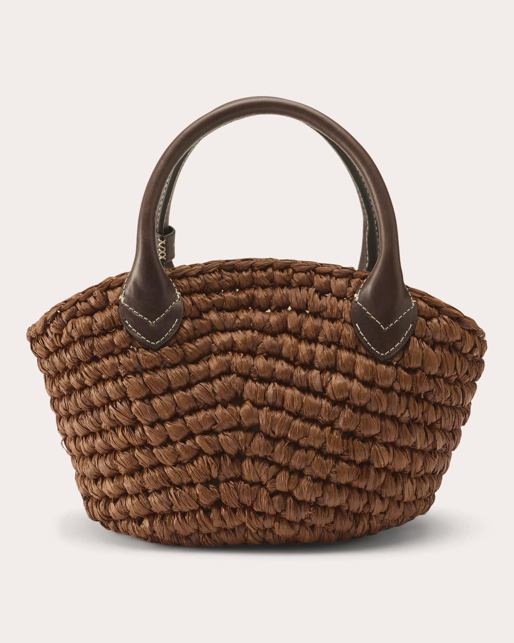 Raya Raffia Mini Basket Tote Bag