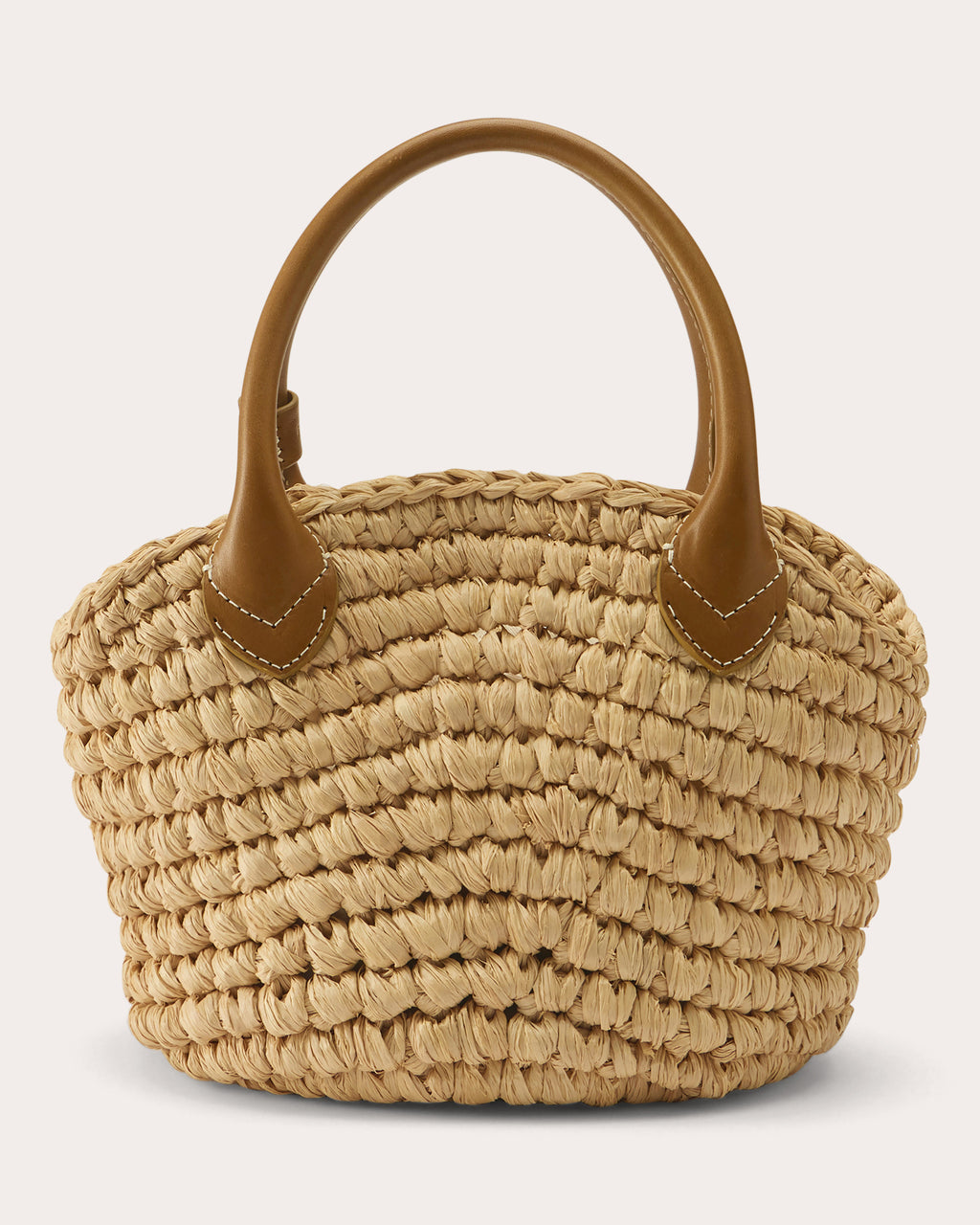 Raya Raffia Mini Basket Tote Bag