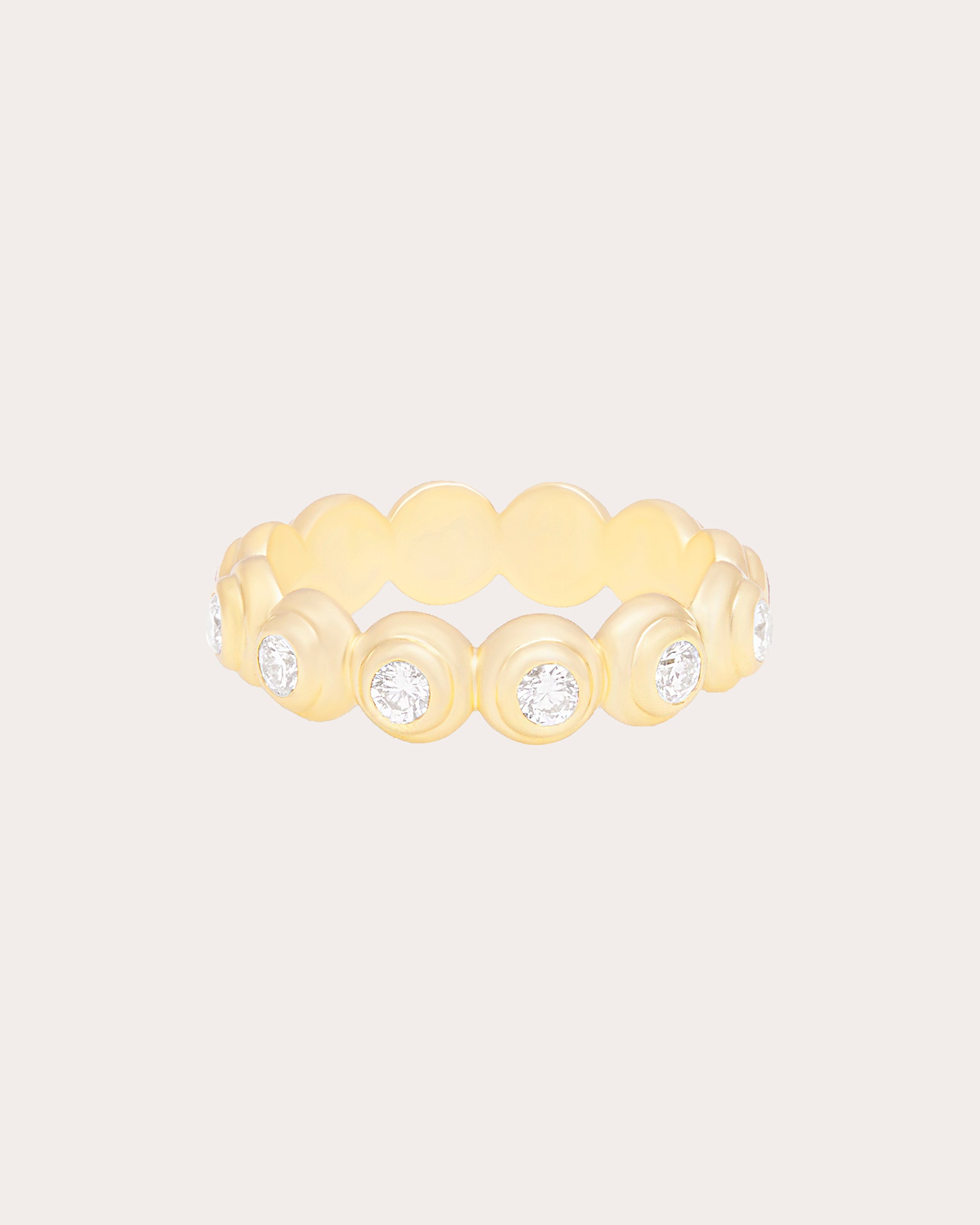 Diamond & 14k Gold Large Evolve Stackable Ring
