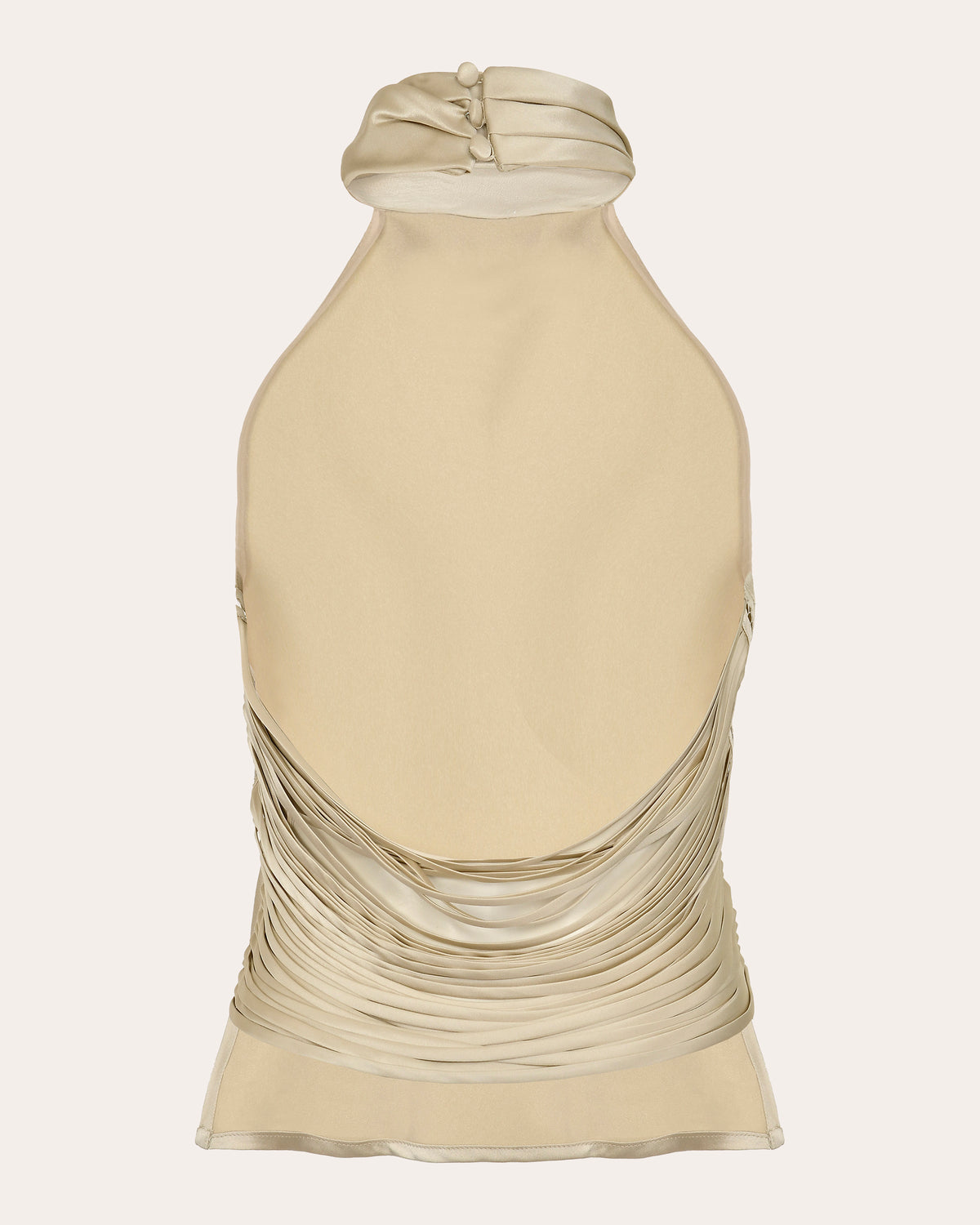 Rita Silk Pata de Cabra Halter Top