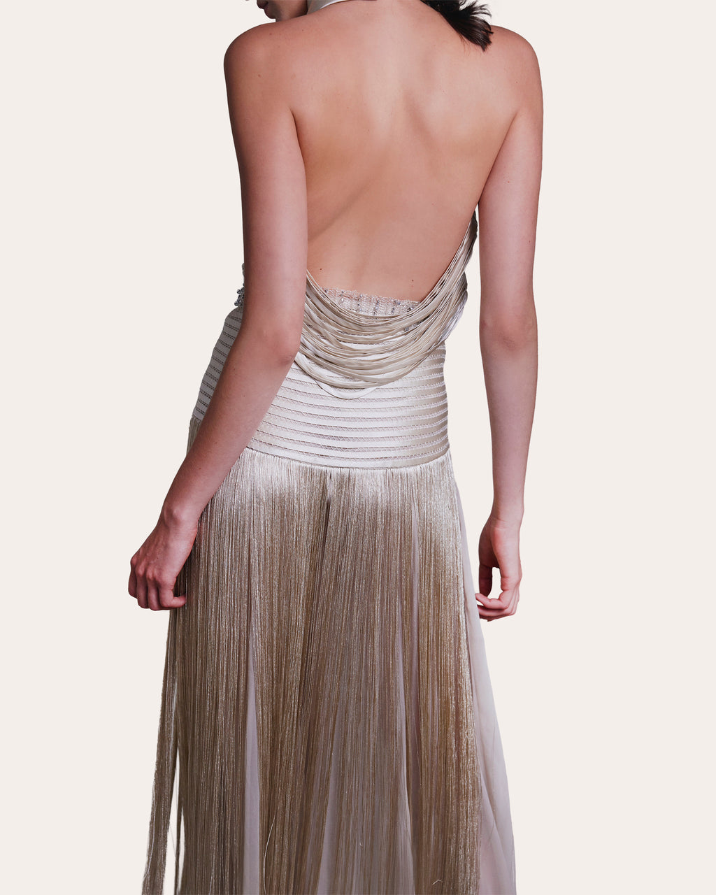 Rita Silk Pata de Cabra Halter Top