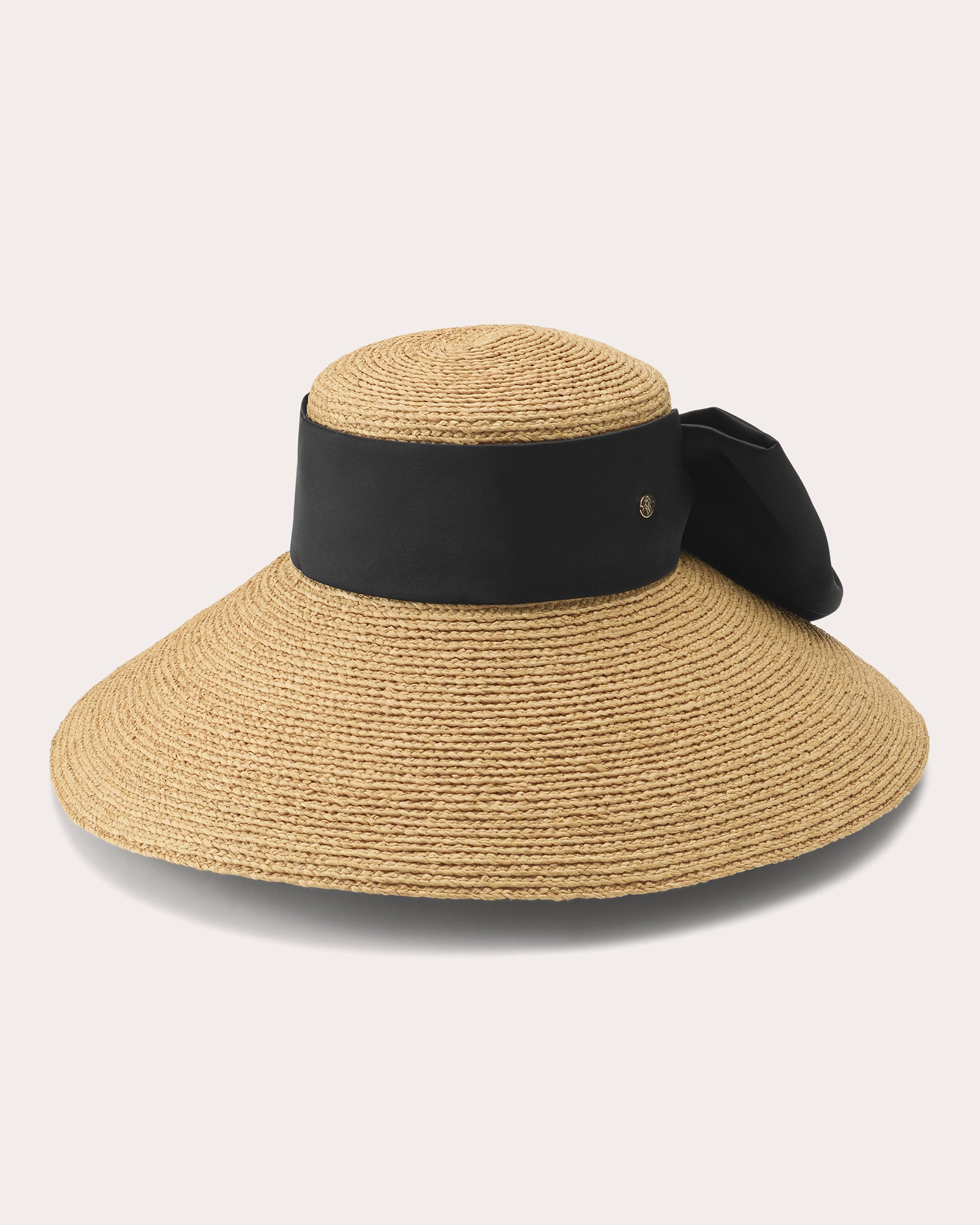 Rocco Silk Bow Raffia Sun Hat