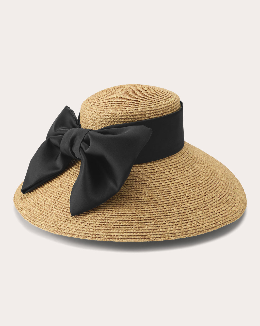 Rocco Silk Bow Raffia Sun Hat