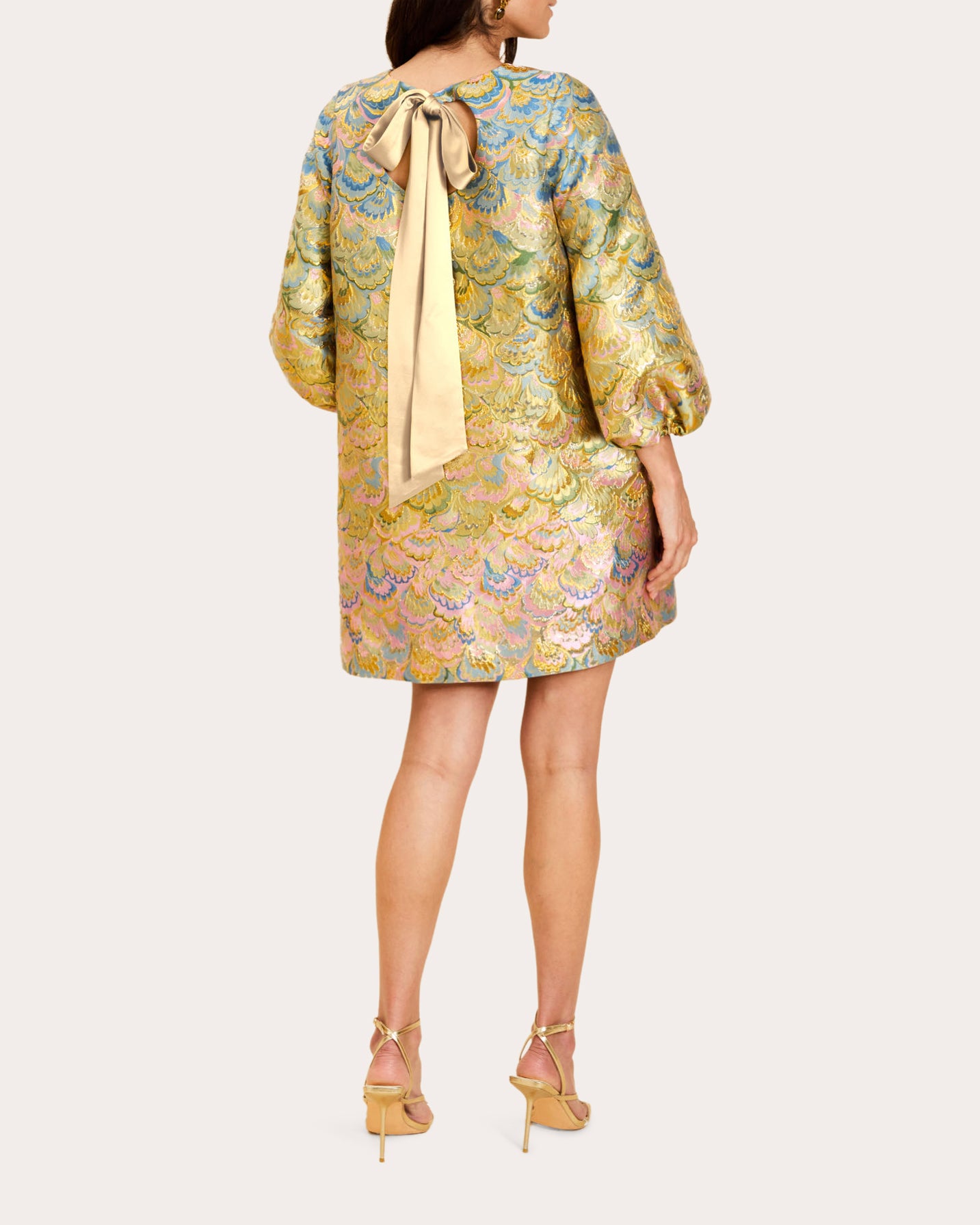 Rosanna Metallic Jacquard Mini Dress