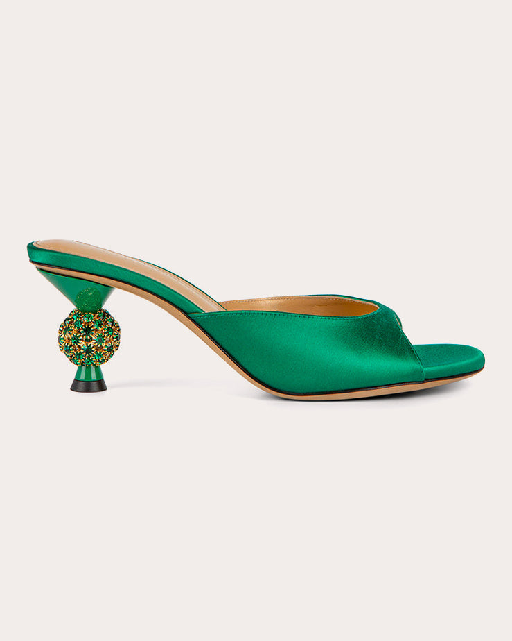 Rosie 60 Crystal Satin Mule