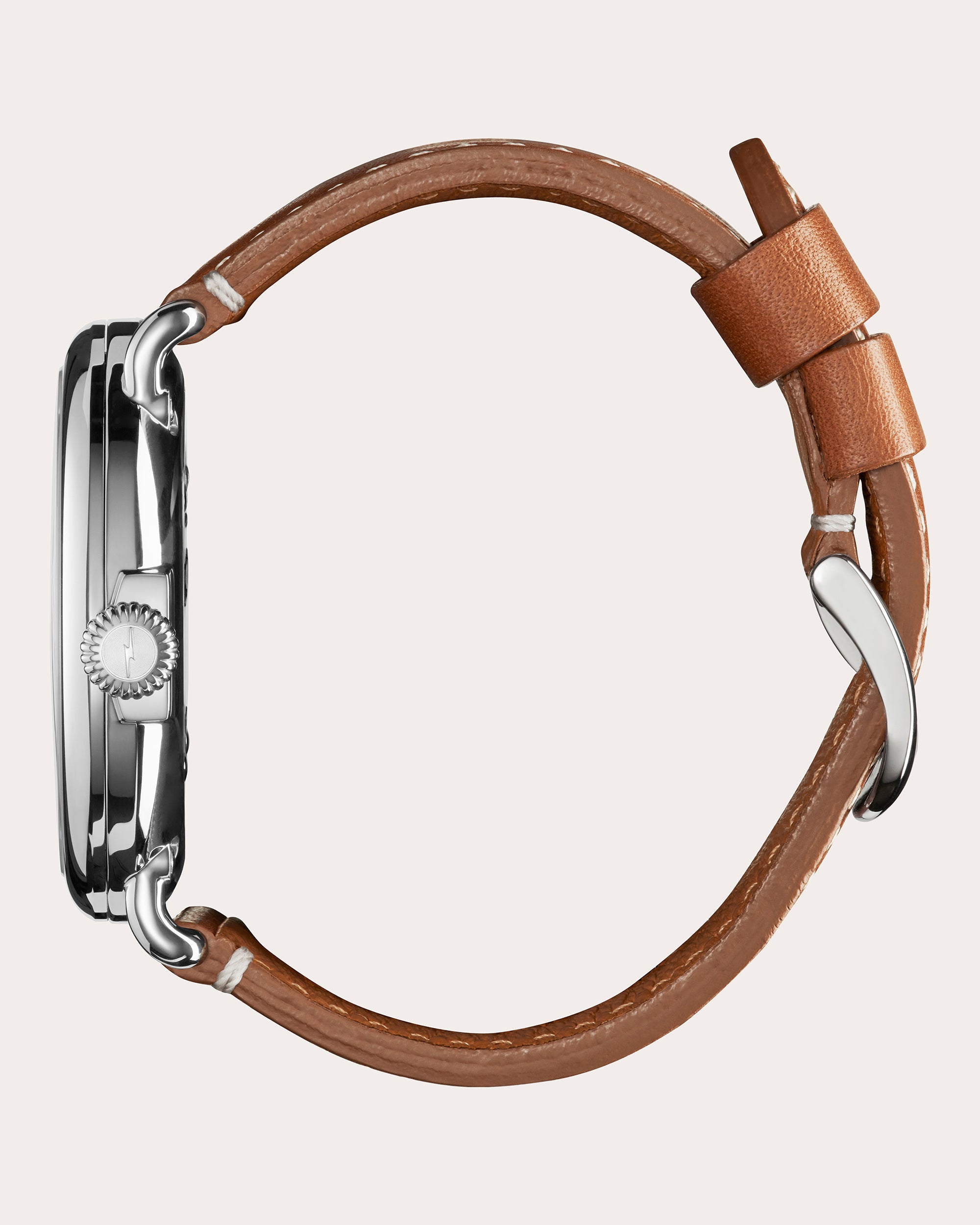 Men's Runwell 47mm Stainless Steel and Leather Watch