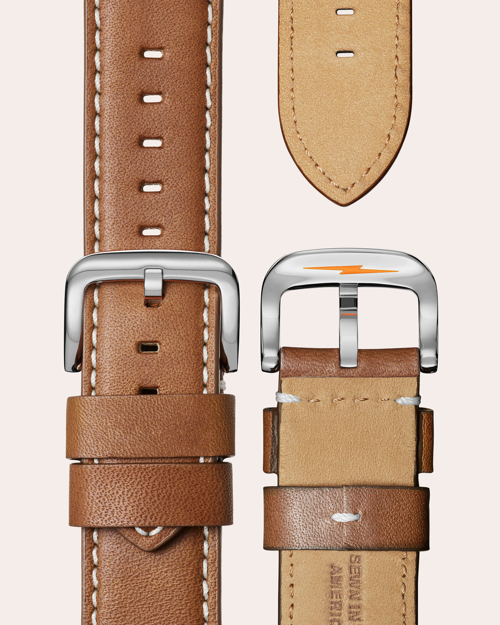 Men's Runwell 47mm Stainless Steel and Leather Watch