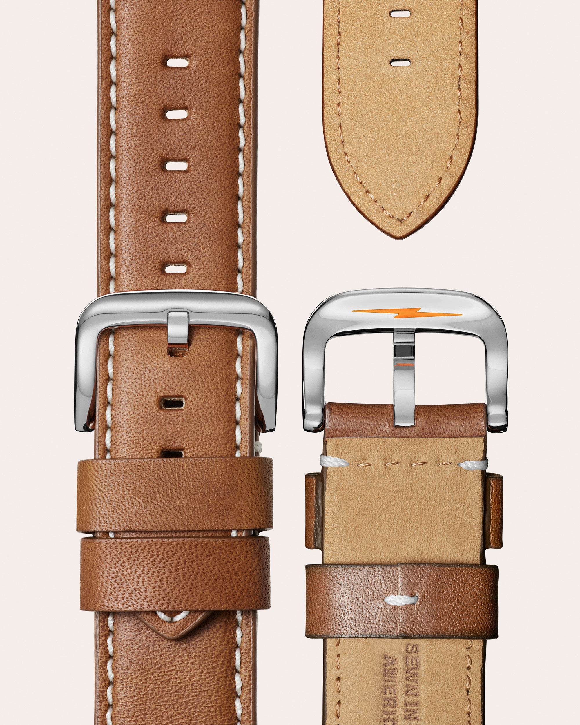 Men's Runwell 47mm Stainless Steel and Leather Watch