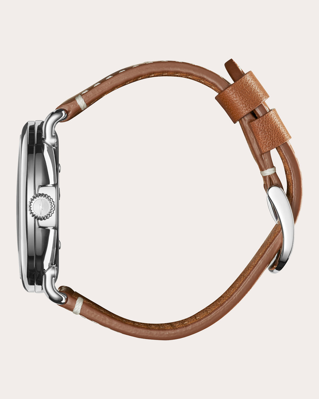 Men's Runwell 41mm Sub-Second Leather-Strap Watch
