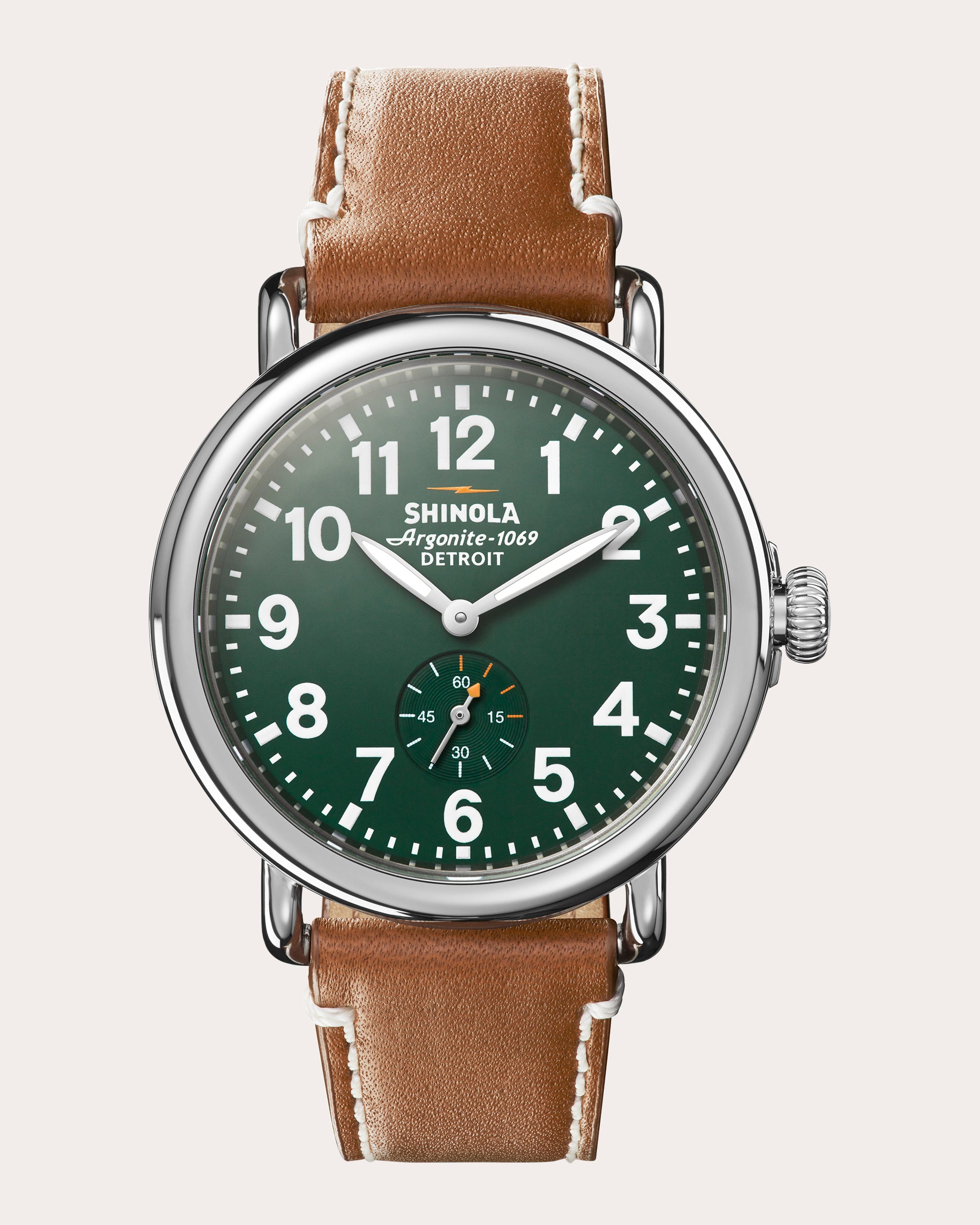 Men's Runwell 41mm Stainless Steel and Leather Watch