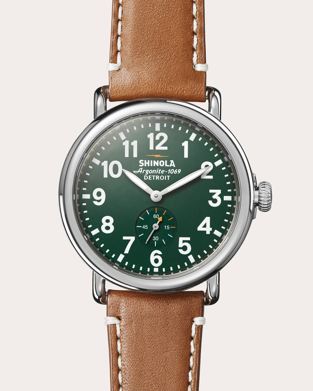 Men's Runwell 41mm Stainless Steel and Leather Watch