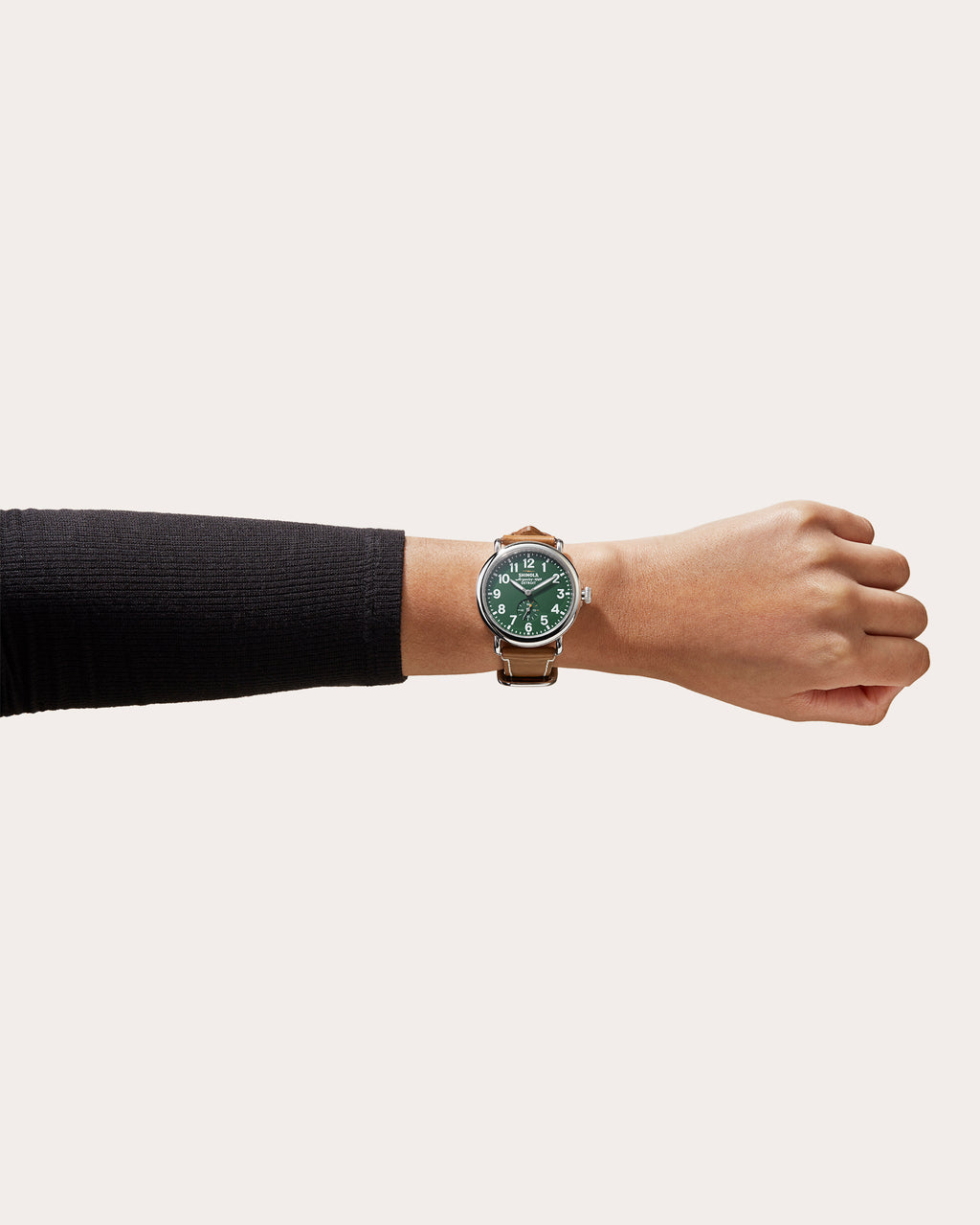Men's Runwell 41mm Stainless Steel and Leather Watch