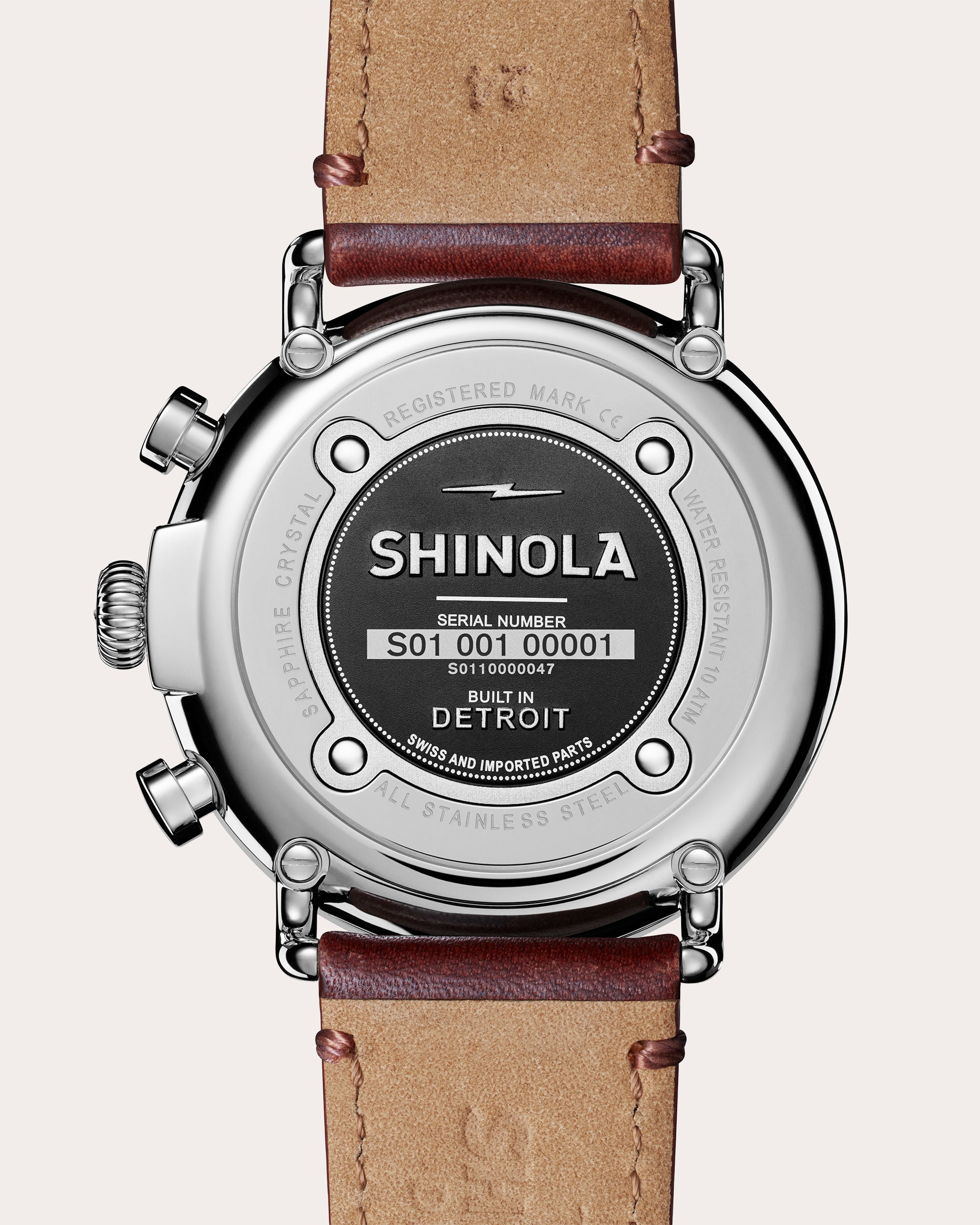 Men's Runwell 47mm Two-Eye Chronograph Watch