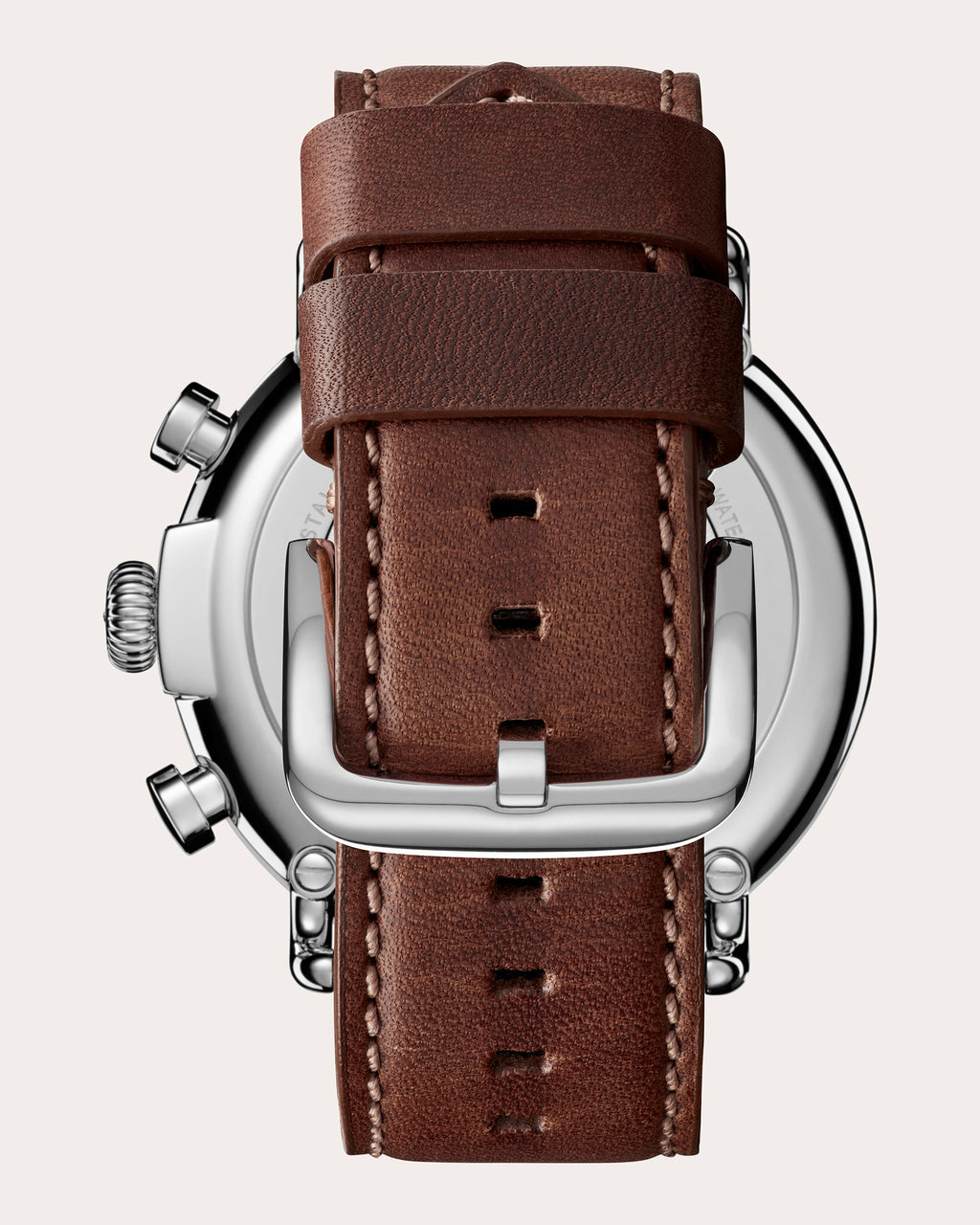 Men's Runwell Chronograph 47mm Stainless Steel and Leather Watch