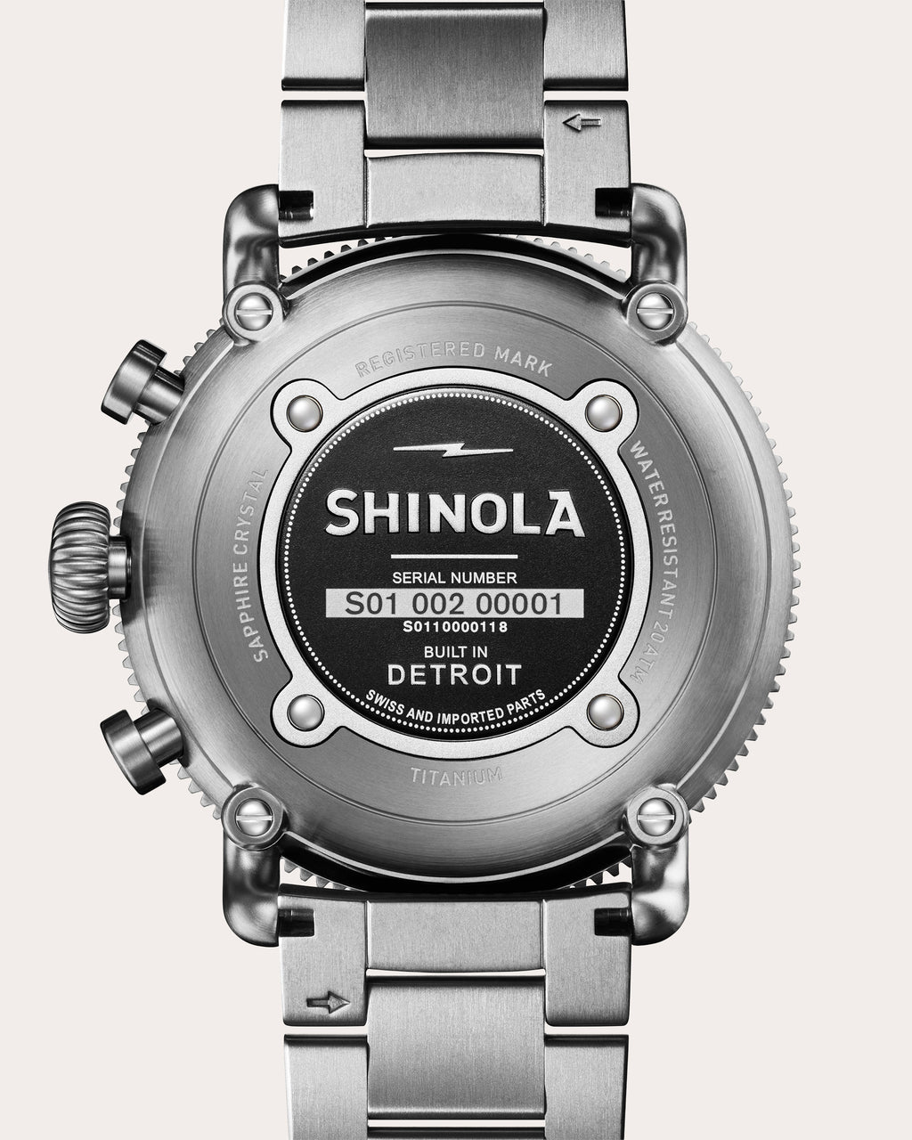 Men's Black Blizzard Runwell 48mm Chronograph Watch