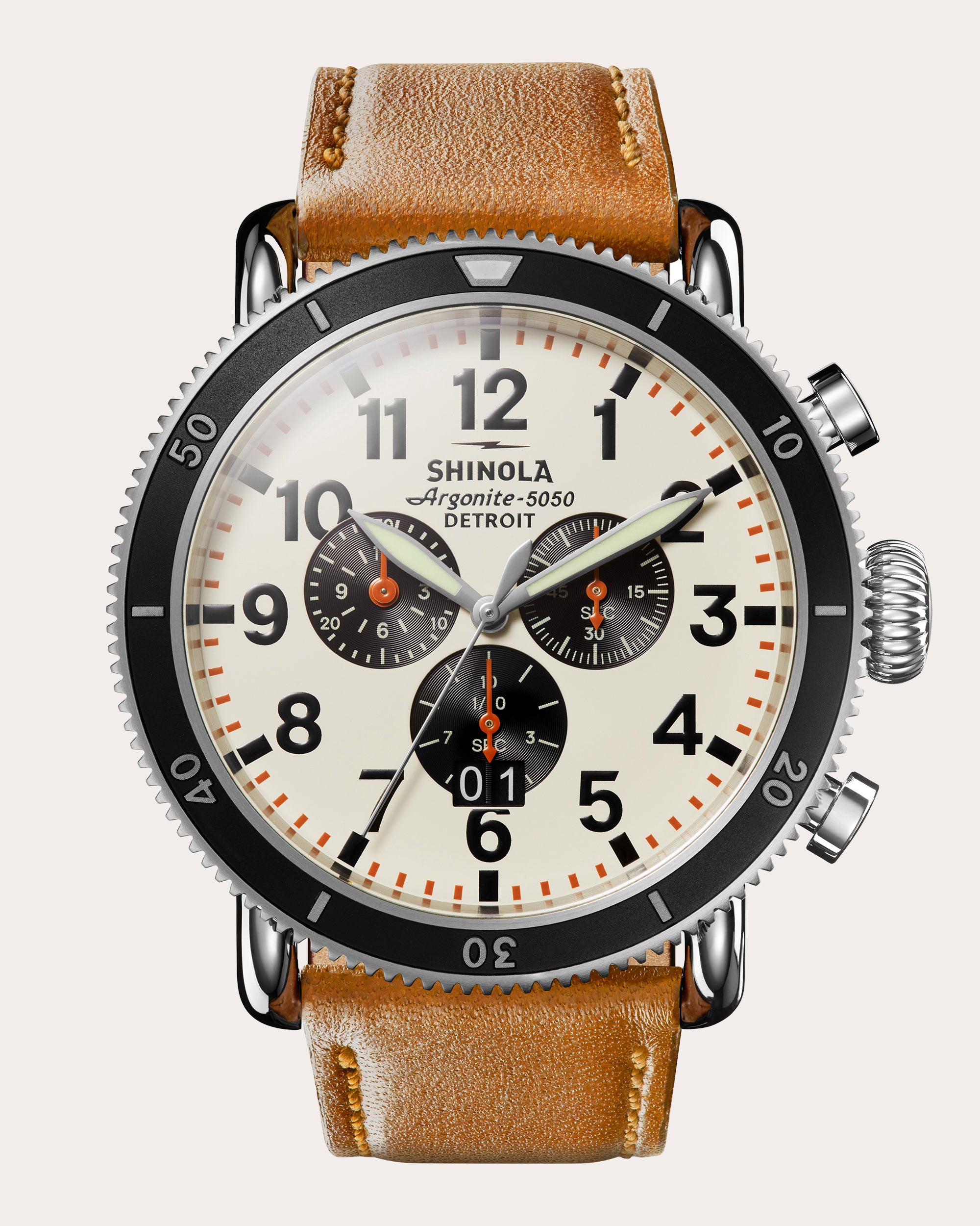 Men's Runwell Sport 48mm Three-Eye Chronograph Watch