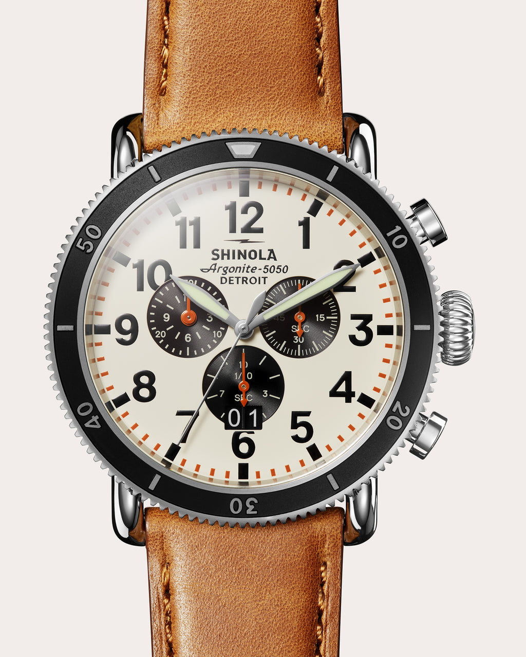 Men's Runwell Sport 48mm Three-Eye Chronograph Watch