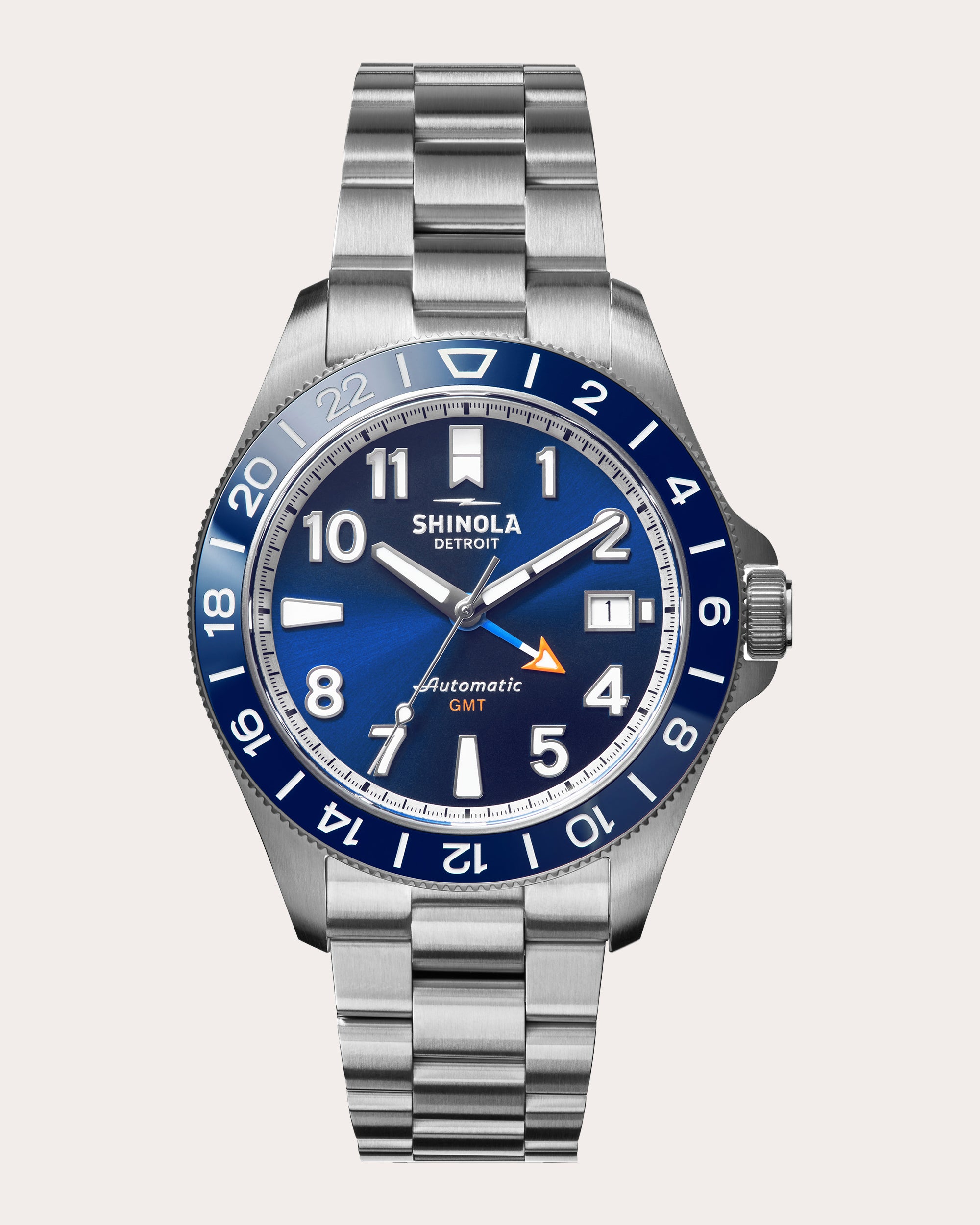 Men's The Monster GMT Automatic 40mm Stainless Steel Watch Set