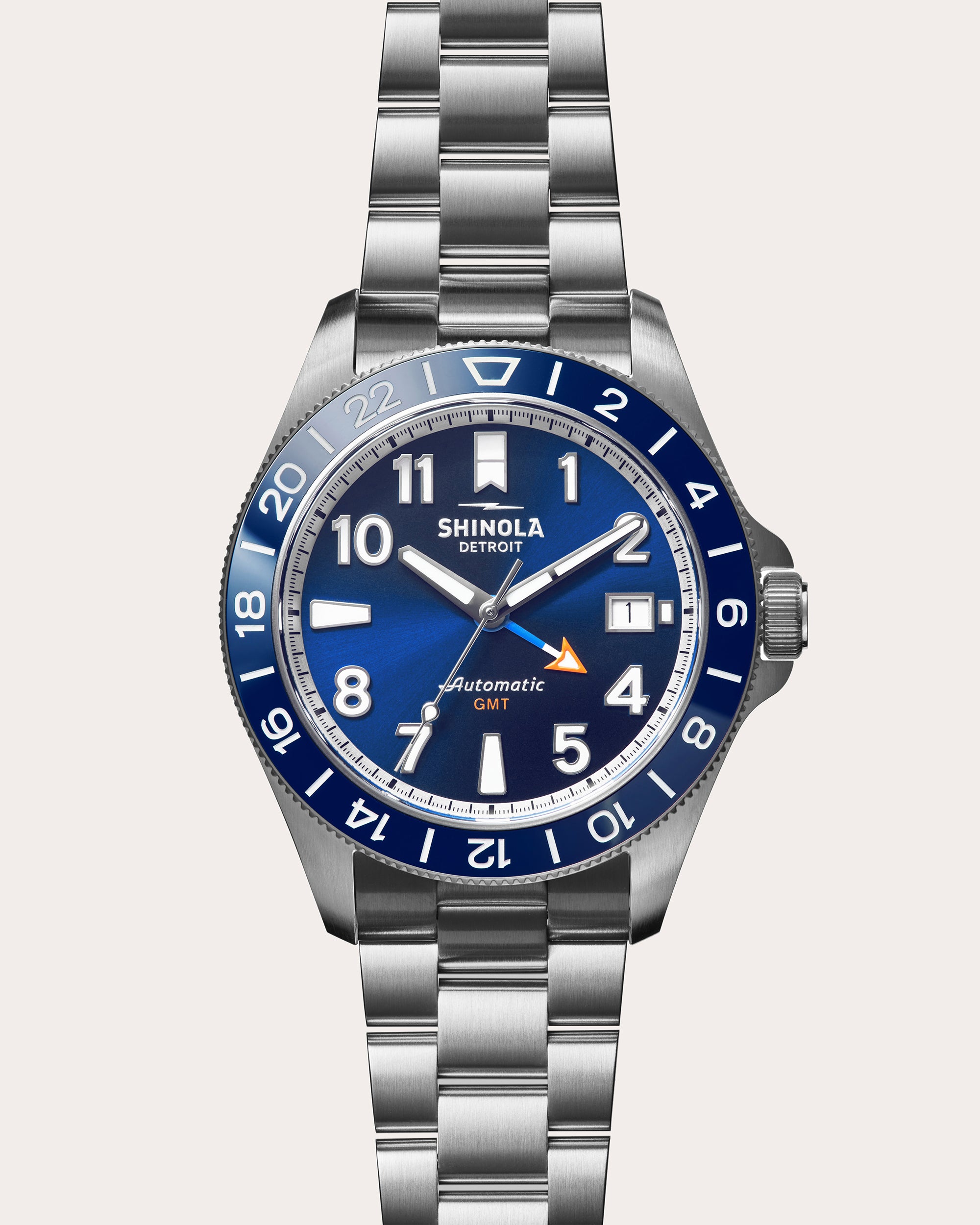 Men's The Monster GMT Automatic 40mm Stainless Steel Watch Set