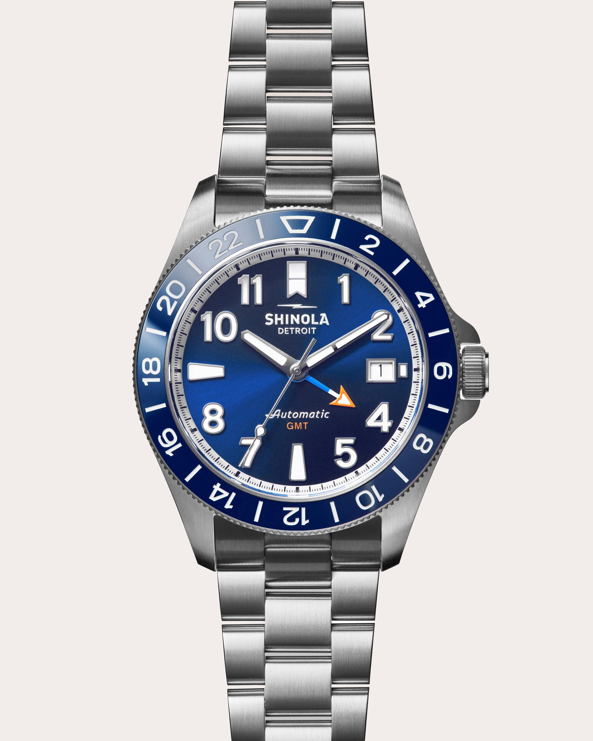 Men's Monster GMT 40mm Bracelet Watch Set