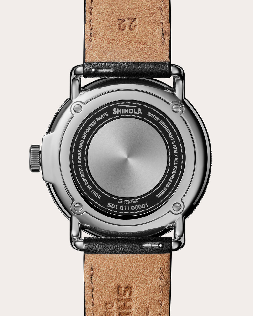 Men's Canfield Model C56 43mm Leather-Strap Watch