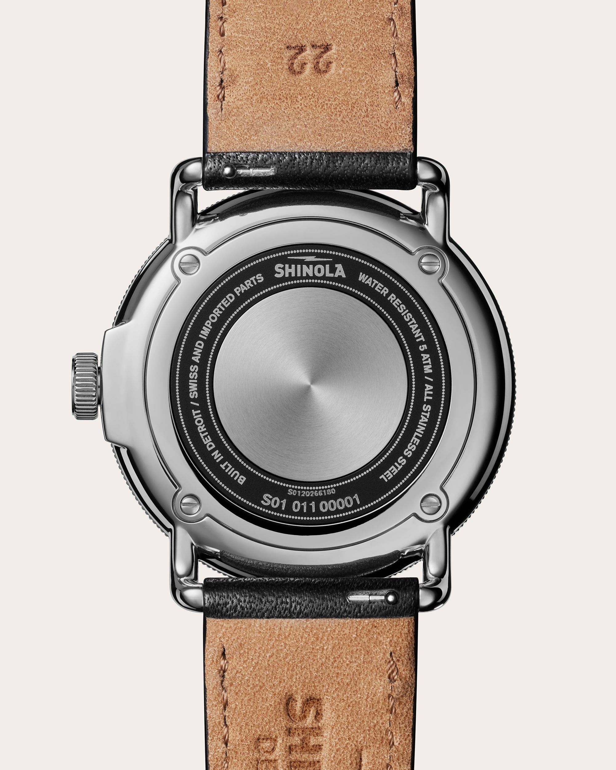 Men's Canfield Model C56 43mm Leather-Strap Watch