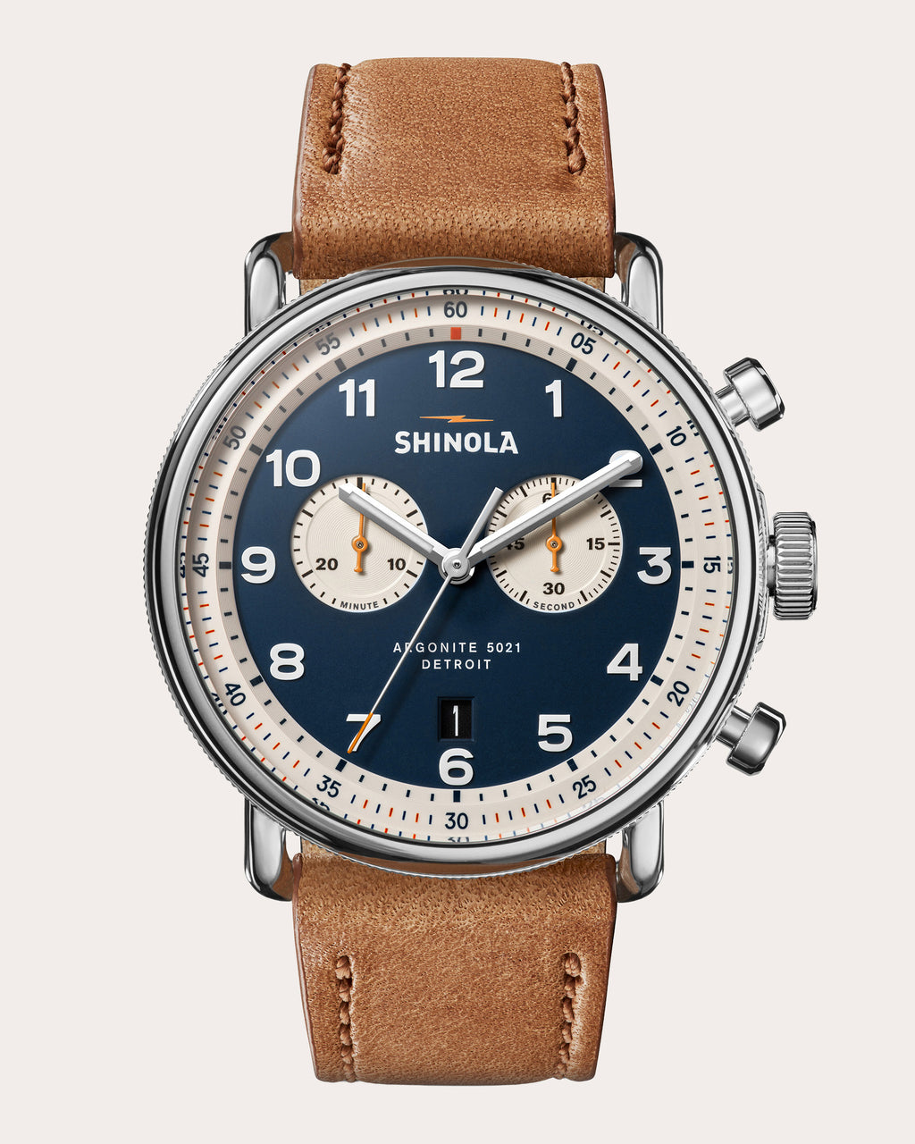 Men's Canfield C56 43mm Two-Eye Chronograph Watch