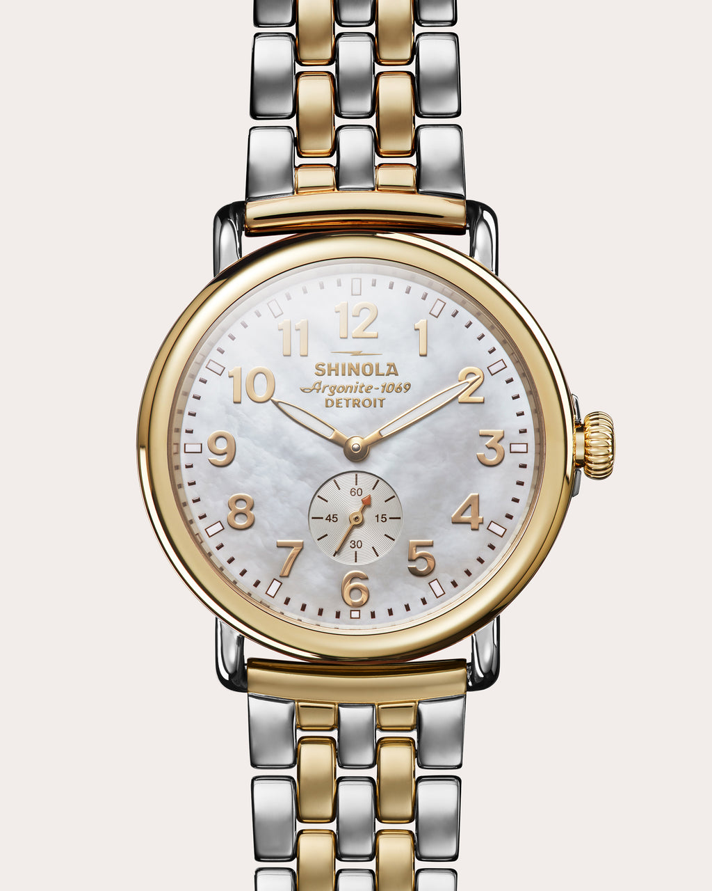 Mother of Pearl Runwell 41mm Sub-Second Watch