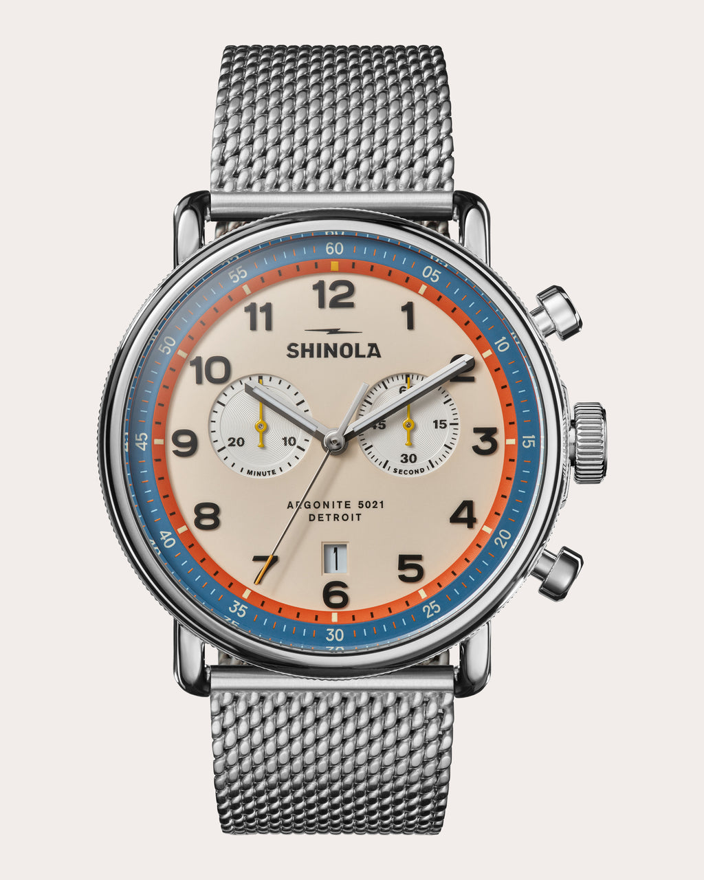 Men's Canfield C56 43mm Two-Eye Chronograph Watch
