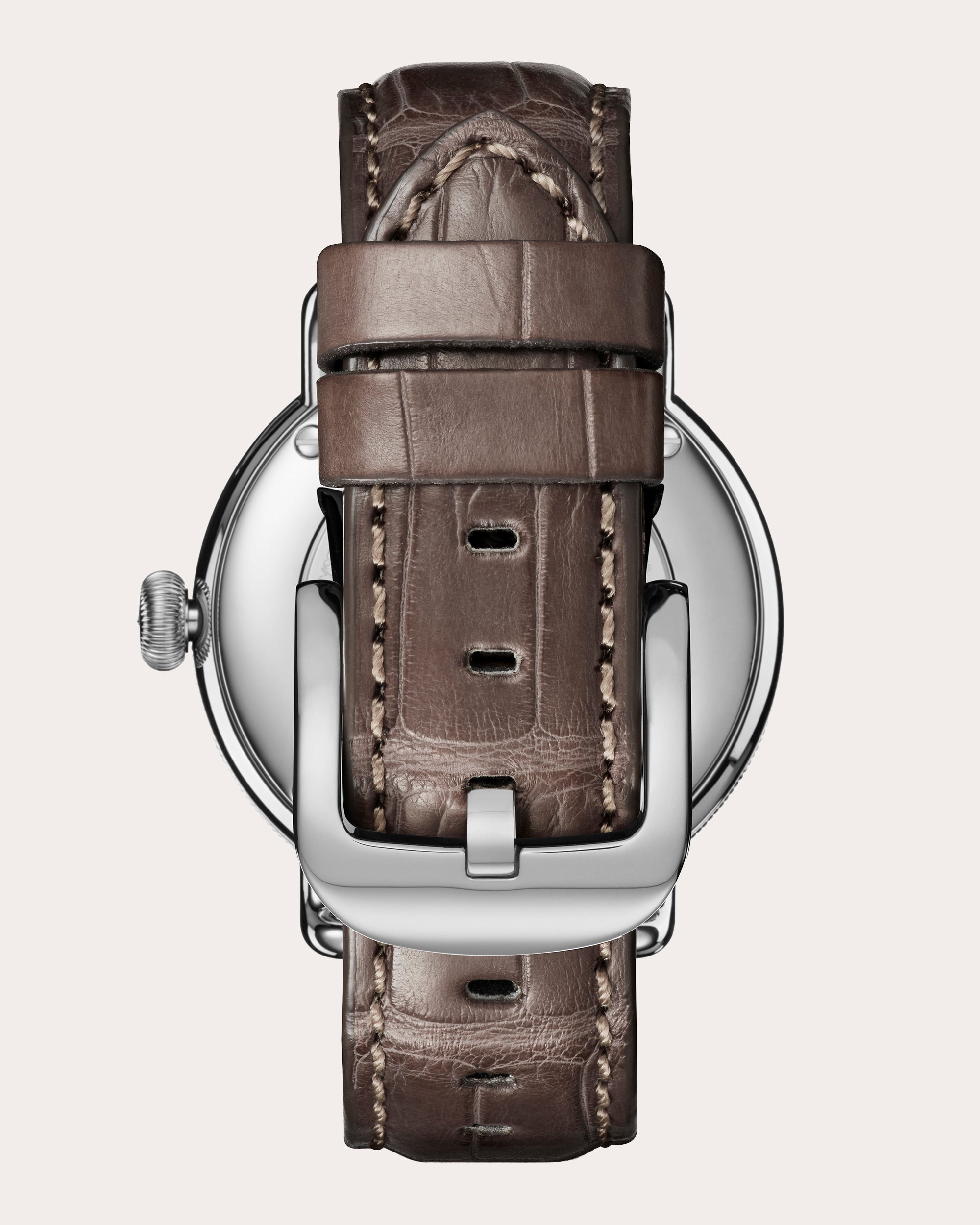 Canfield 38mm Croc Leather-Strap Watch