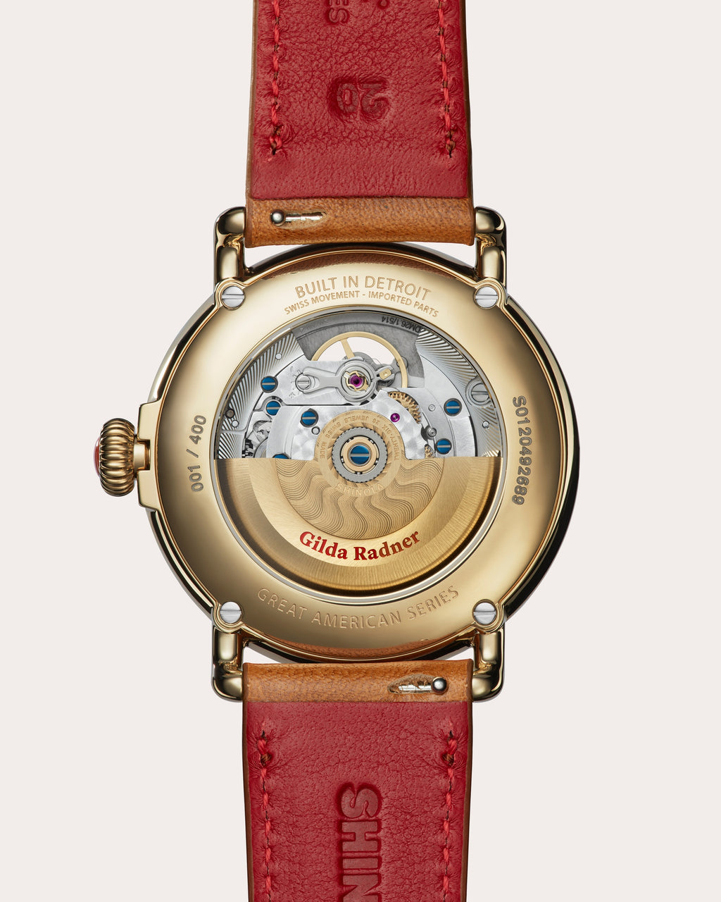 Jasper Runwell Gilda 39mm Leather-Strap Watch