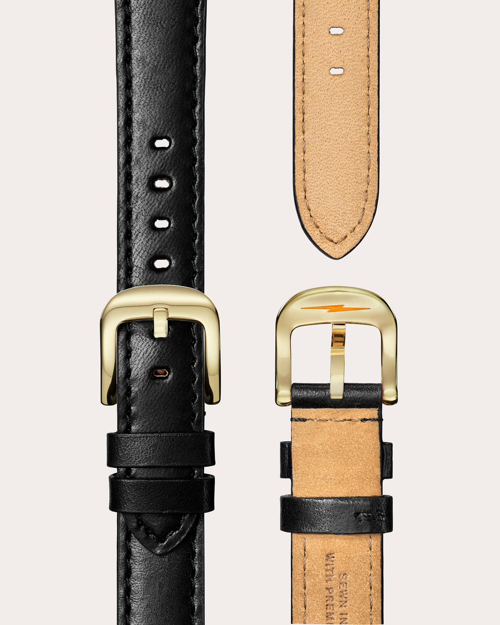 Runwell 36mm Leather-Strap Watch