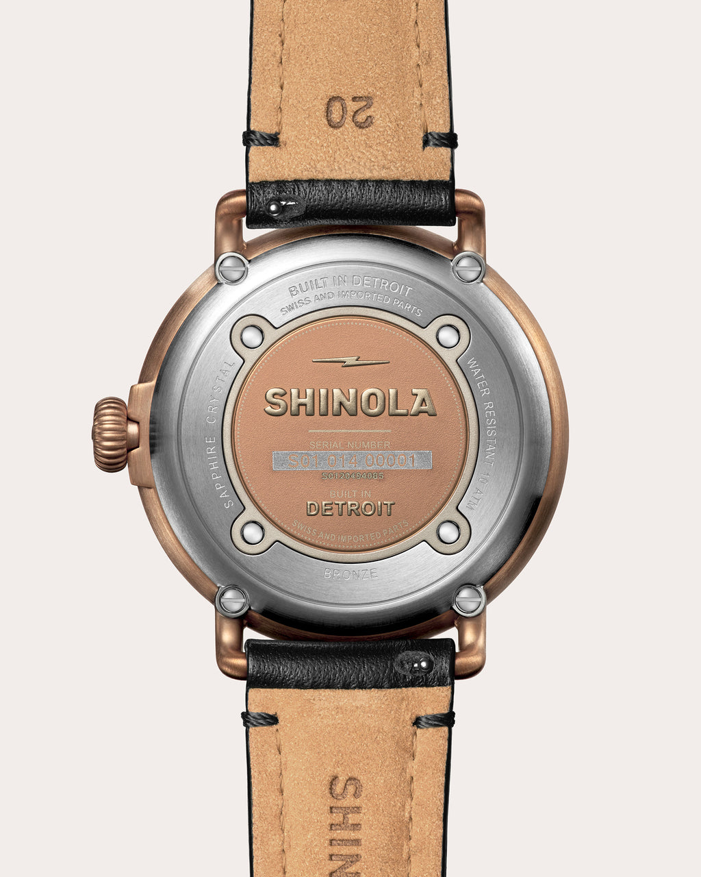 Men's Runwell 43mm Sub-Second Leather Watch