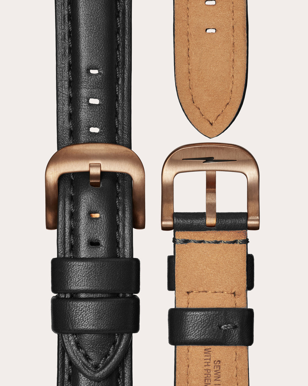 Men's Runwell 43mm Sub-Second Leather Watch