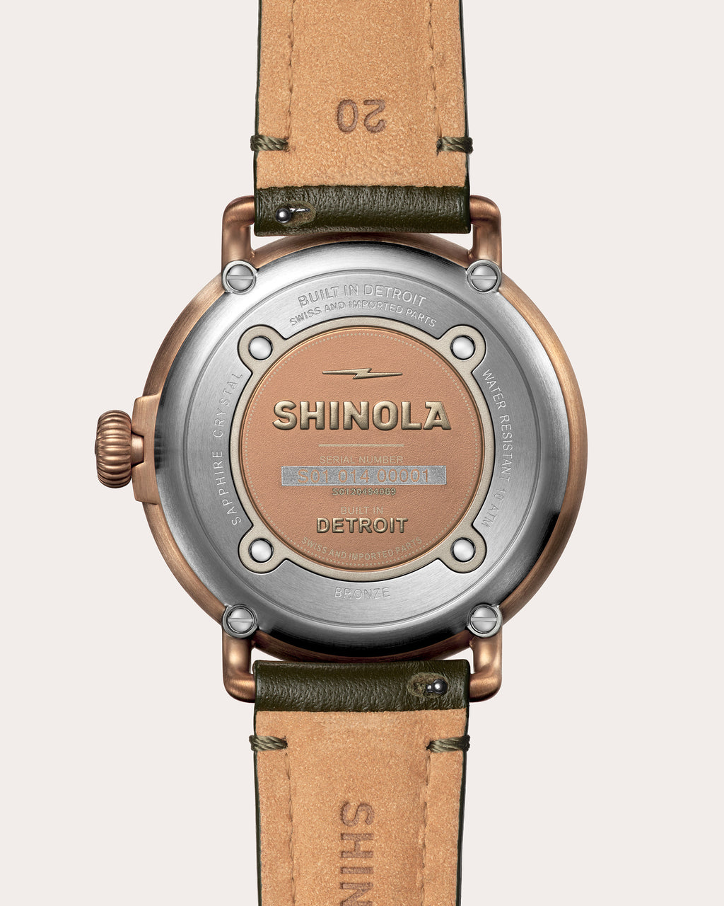 Men's Runwell 43mm Sub-Second Leather Watch