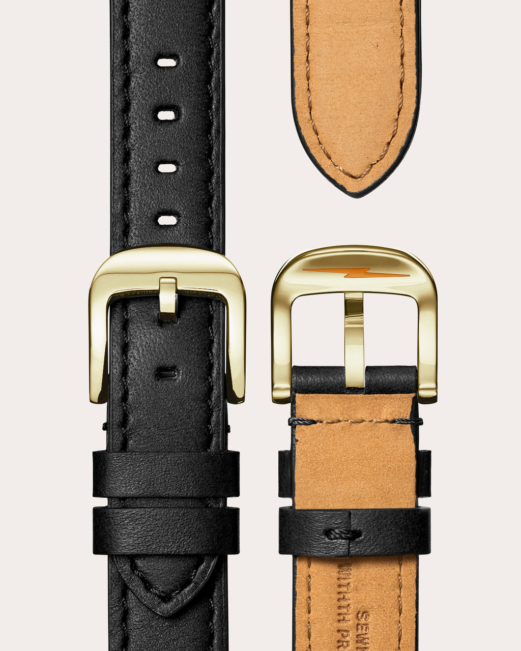 Canfield 38mm Leather-Strap Watch