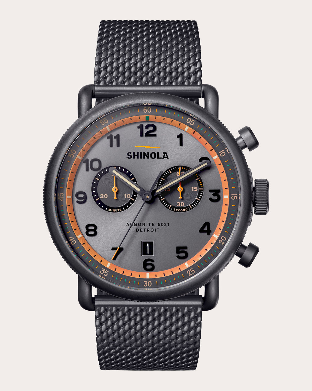 Men's Canfield C56 43mm Two-Eye Chronograph Watch