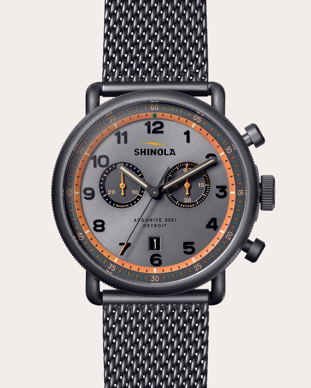 Men's Canfield C56 43mm Two-Eye Chronograph Watch