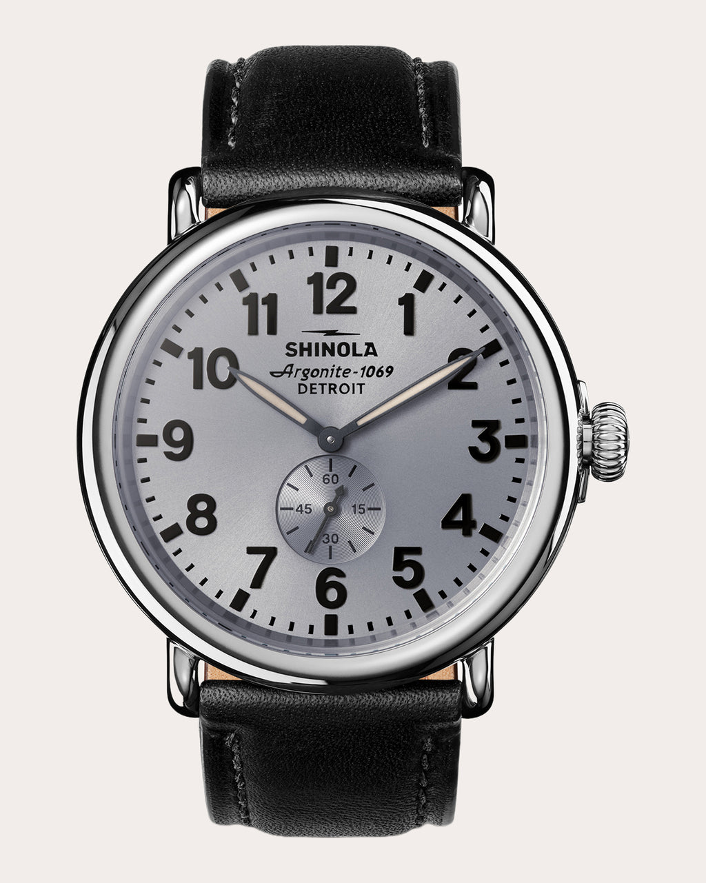 Men's Runwell 47mm Sub-Second Leather Watch