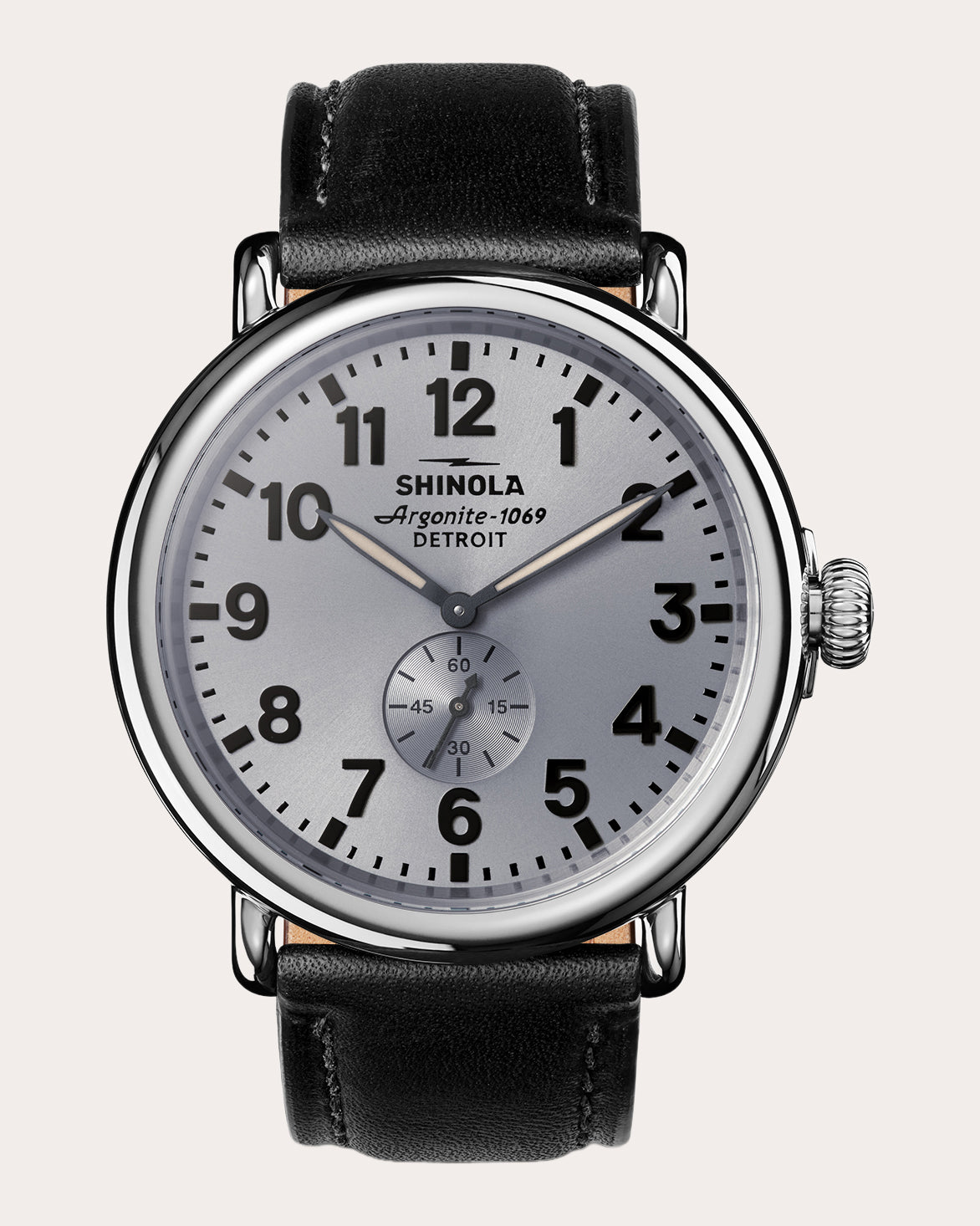 Men's Runwell 47mm Sub-Second Leather Watch