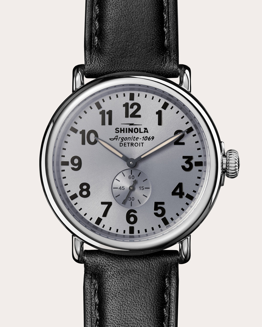 Men's Runwell 47mm Sub-Second Leather Watch