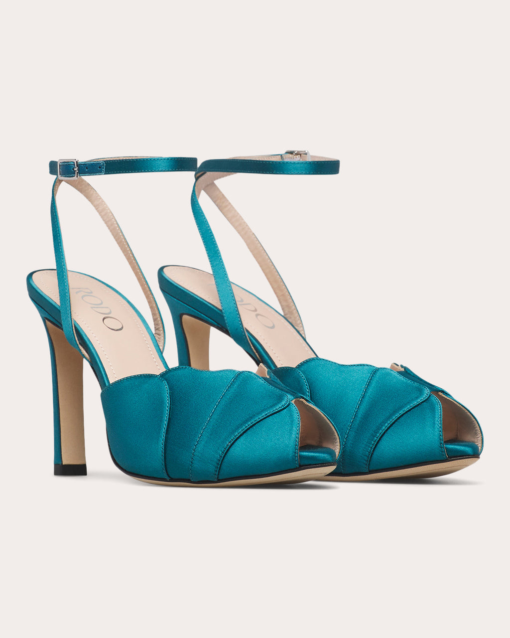 Tricia 100 Petal Satin Platform Sandal