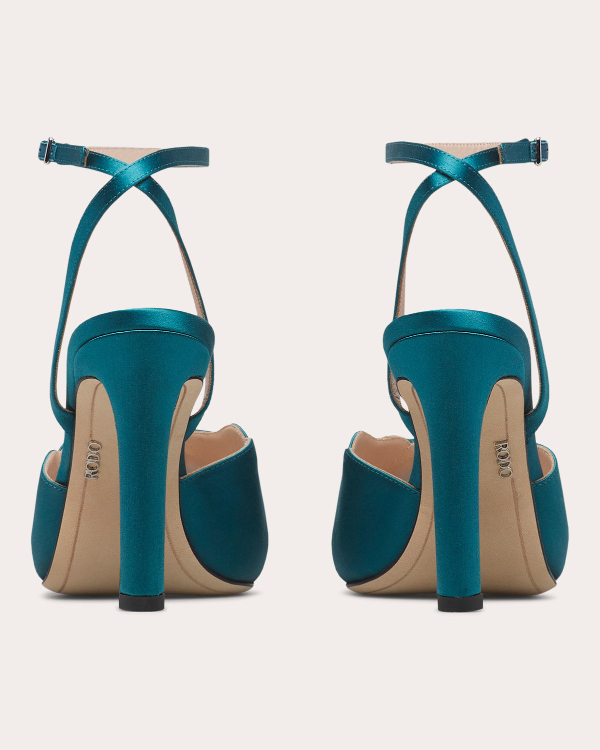 Tricia 100 Petal Satin Platform Sandal