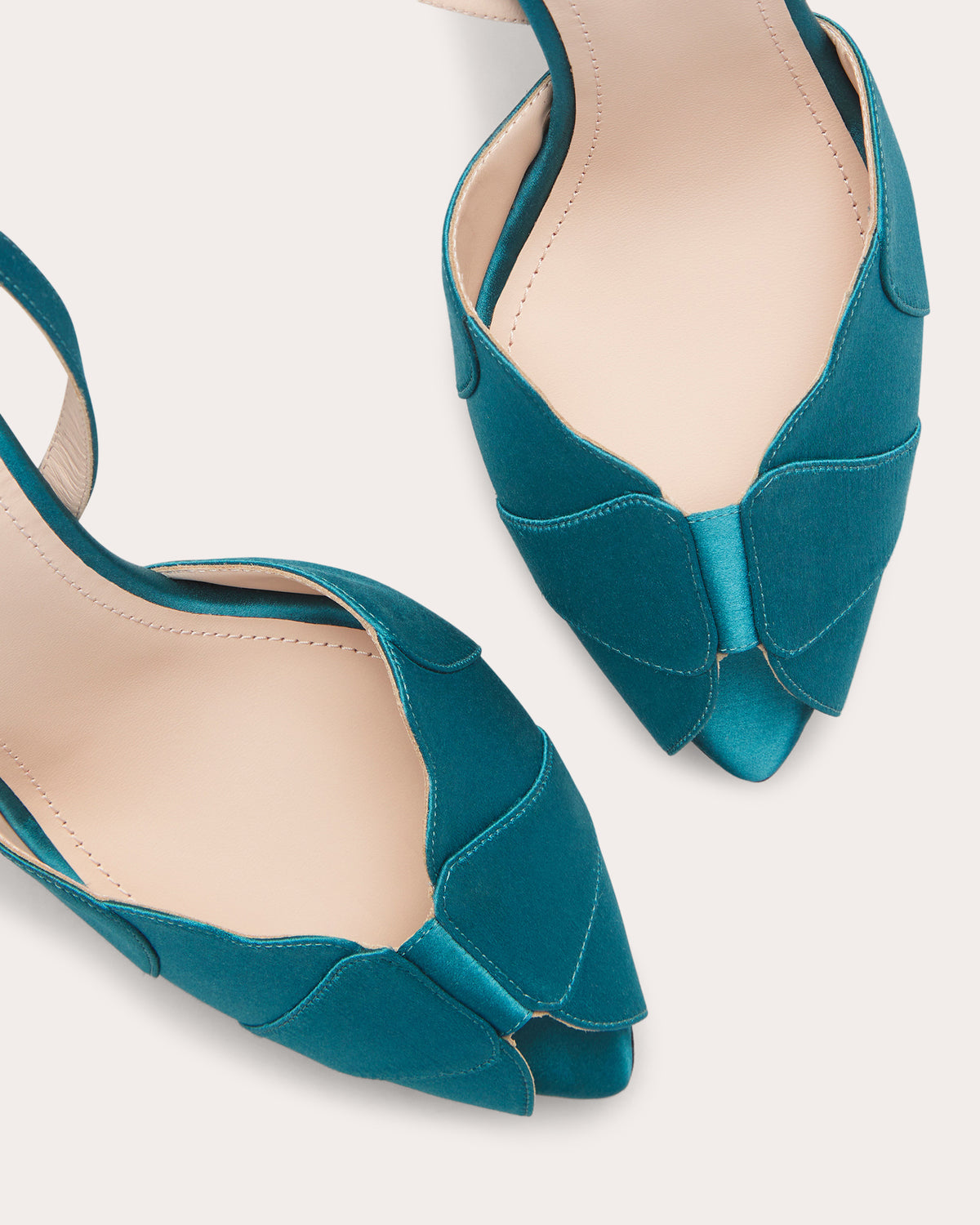 Tricia 100 Petal Satin Platform Sandal