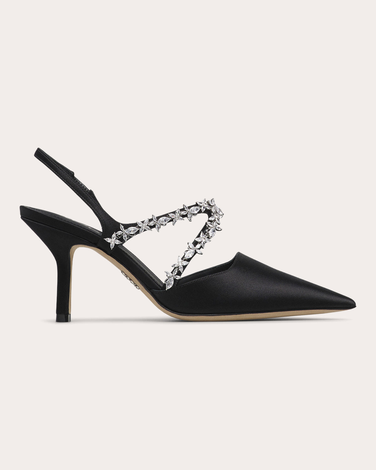 Tracy 80 Crystal Satin Slingback