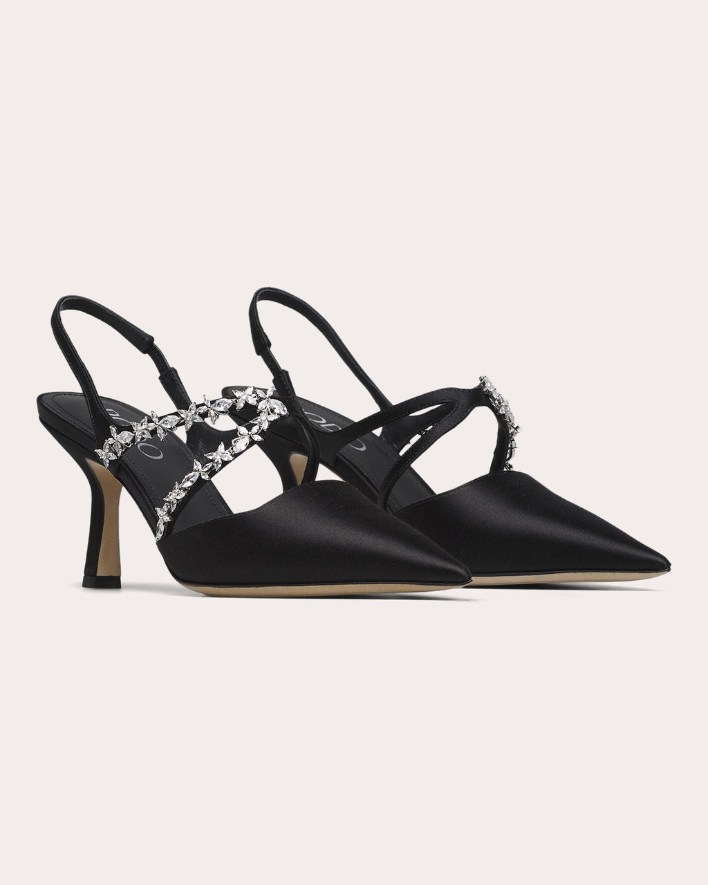 Tracy 80 Crystal Satin Slingback
