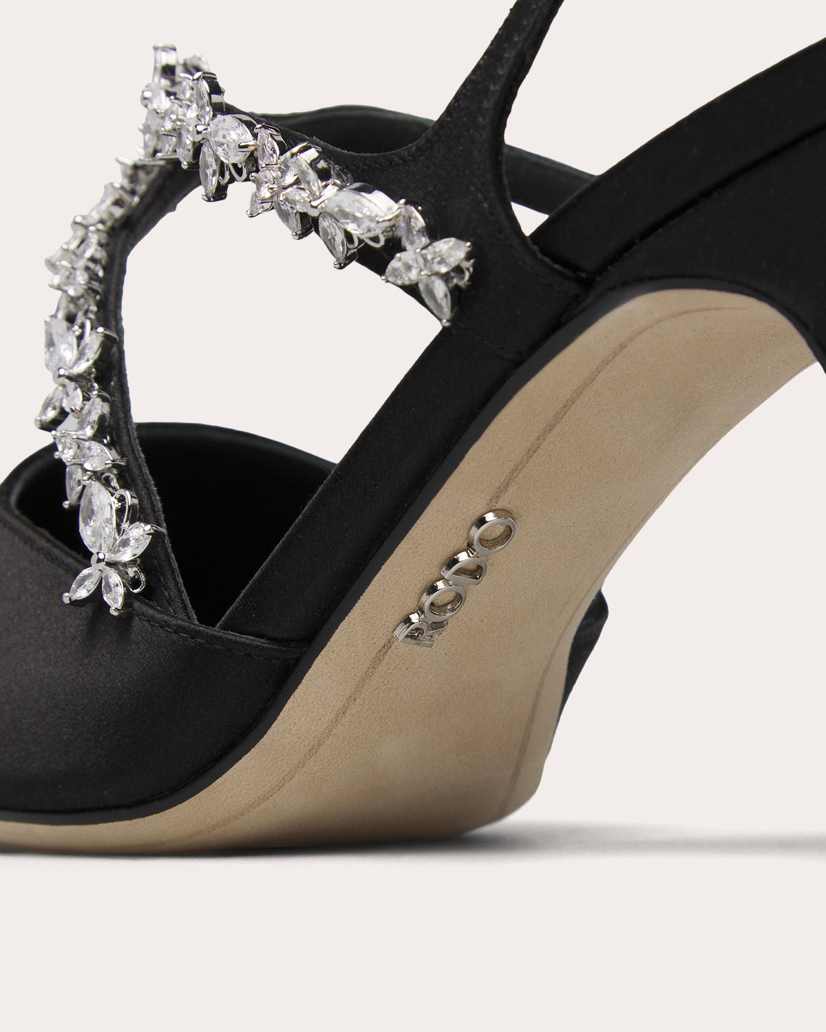 Tracy 80 Crystal Satin Slingback