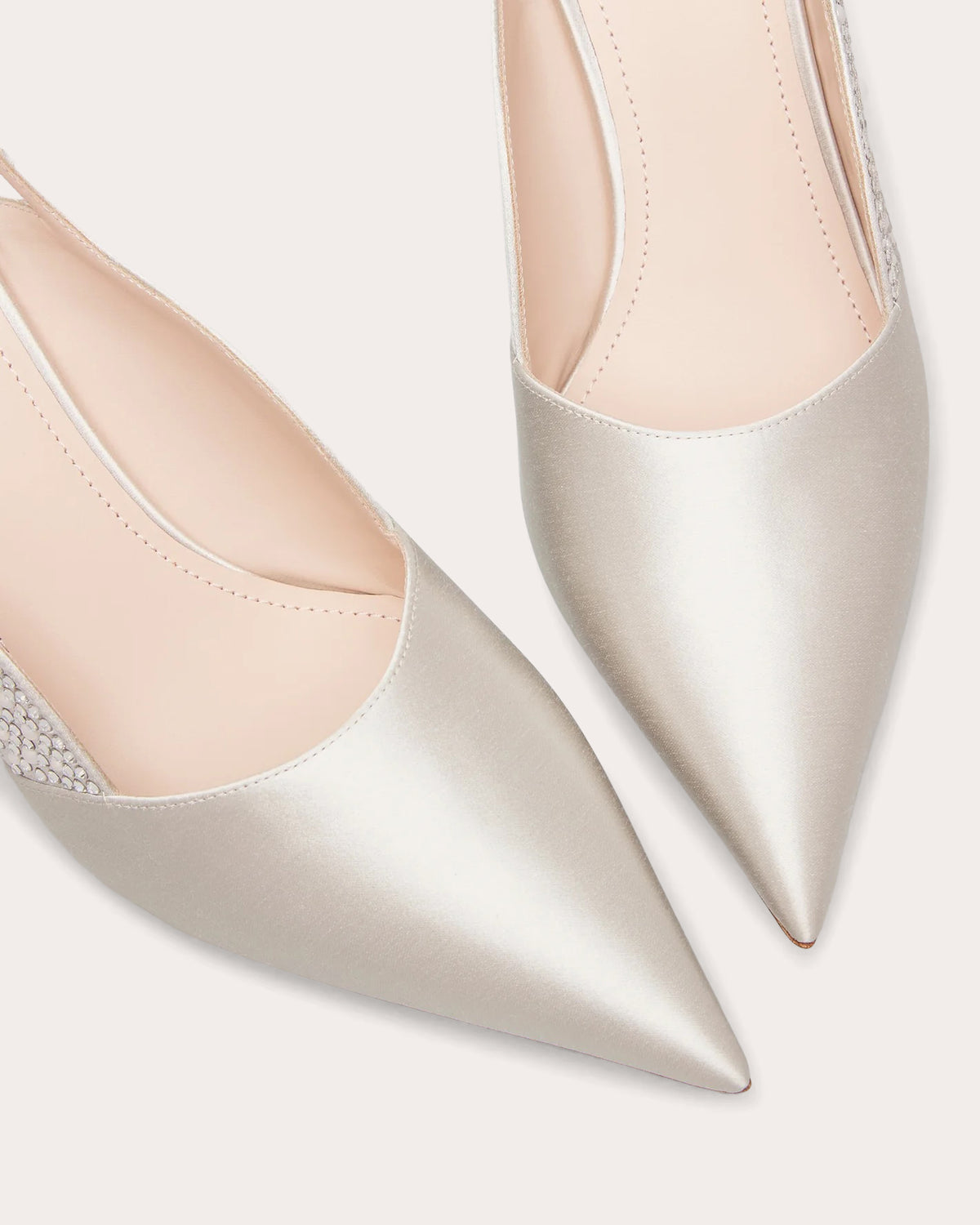 Trish 80 Crystal Satin Slingback